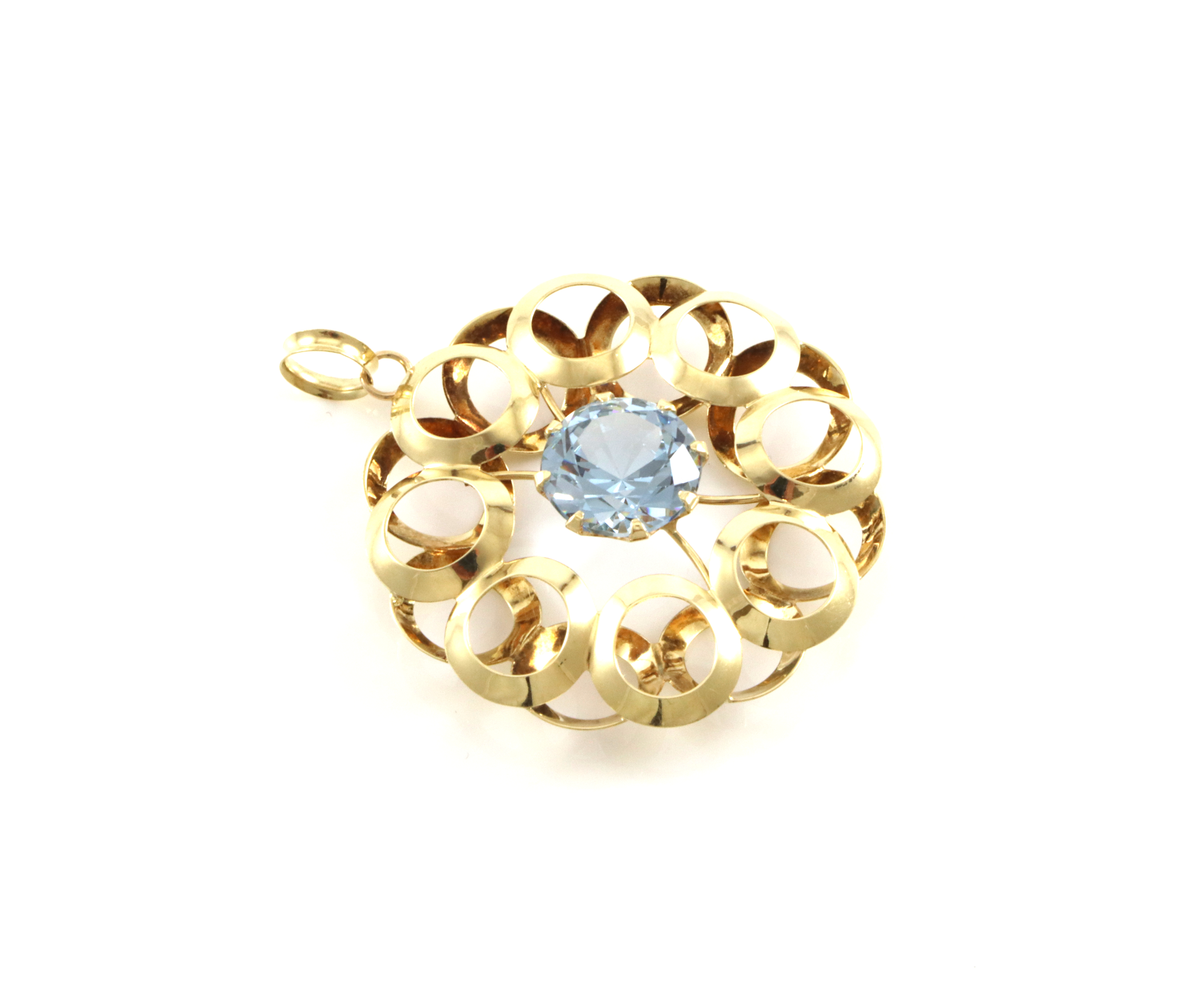 Klassiker fra Ivar T Holt. Anheng med lyseblå stein