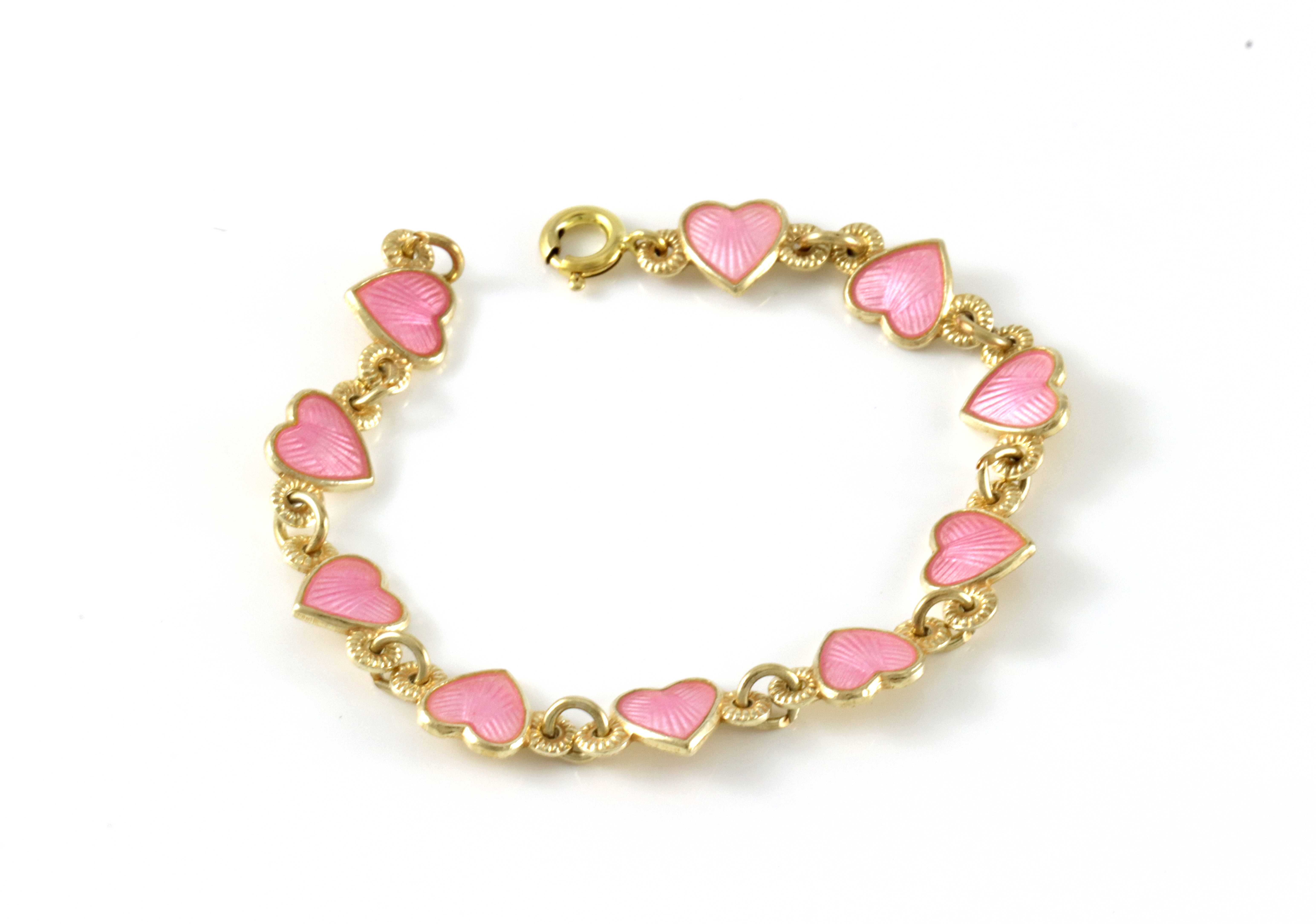 Emaljearmbånd i sølv