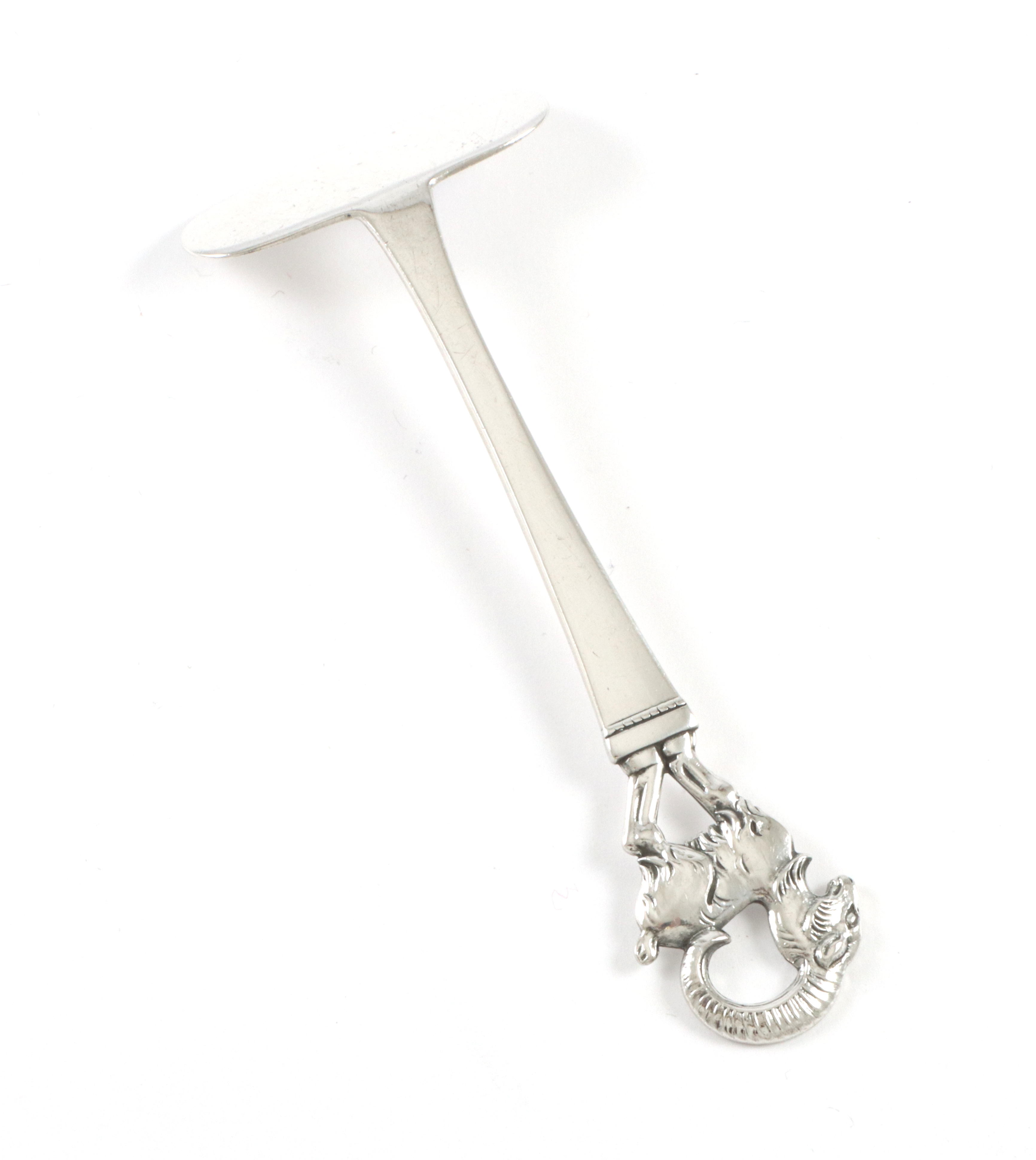 Geitebukk, matskyver i sølv.