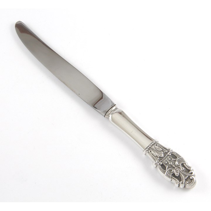 Diplomat spisekniv i sølv