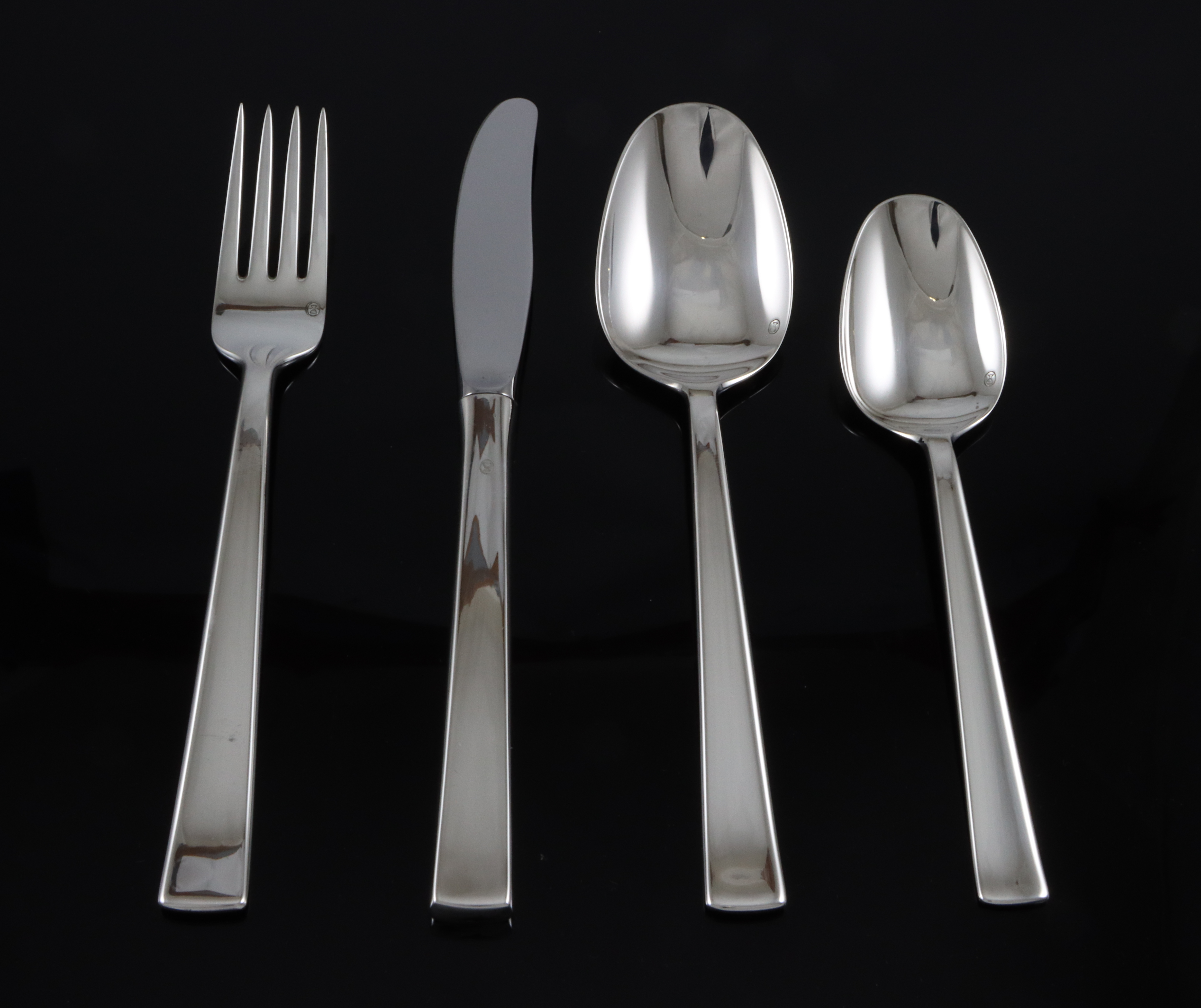 Sterling dessertskje i sølv på 15,7 cm