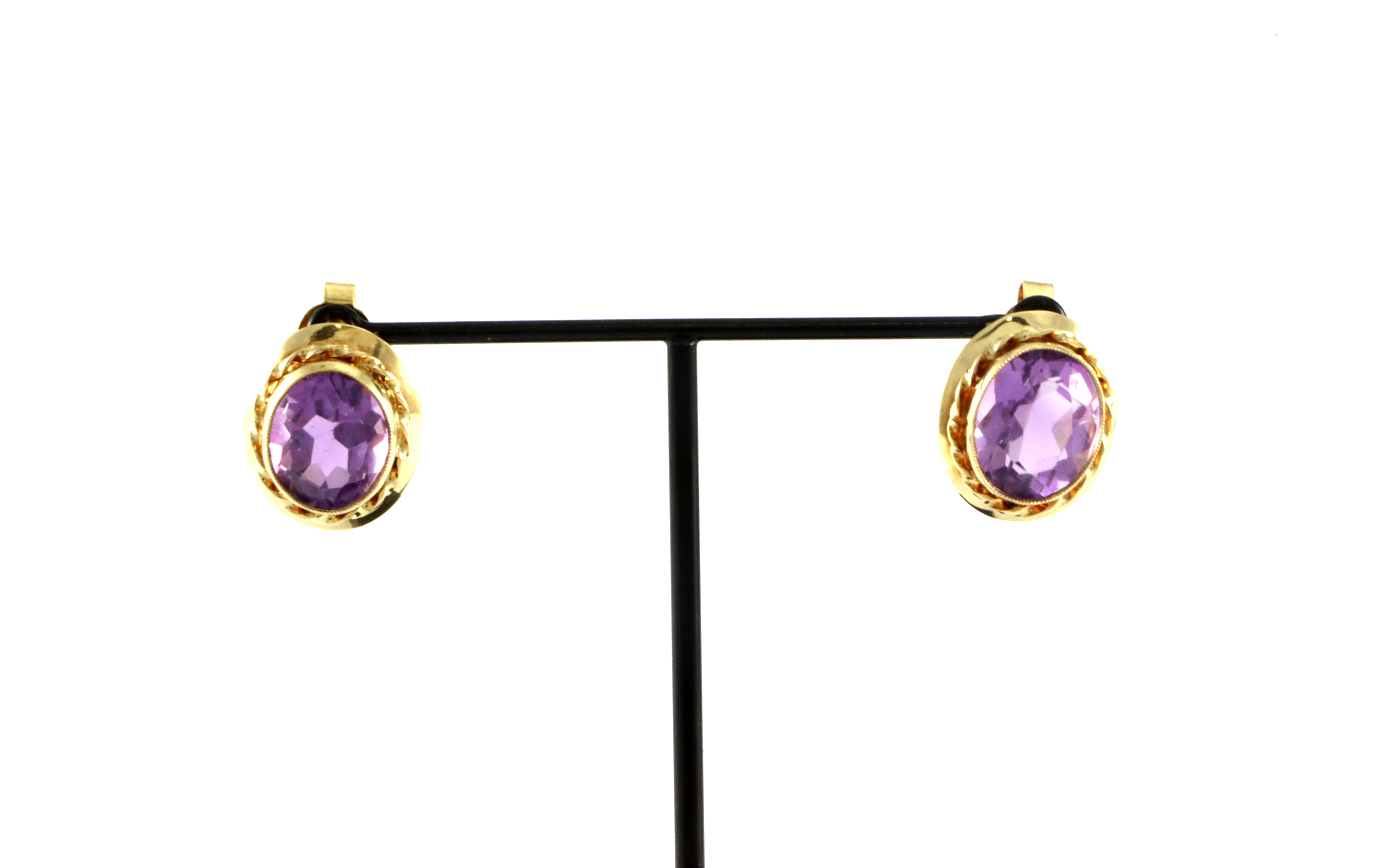 Pene øredobber med ametyst