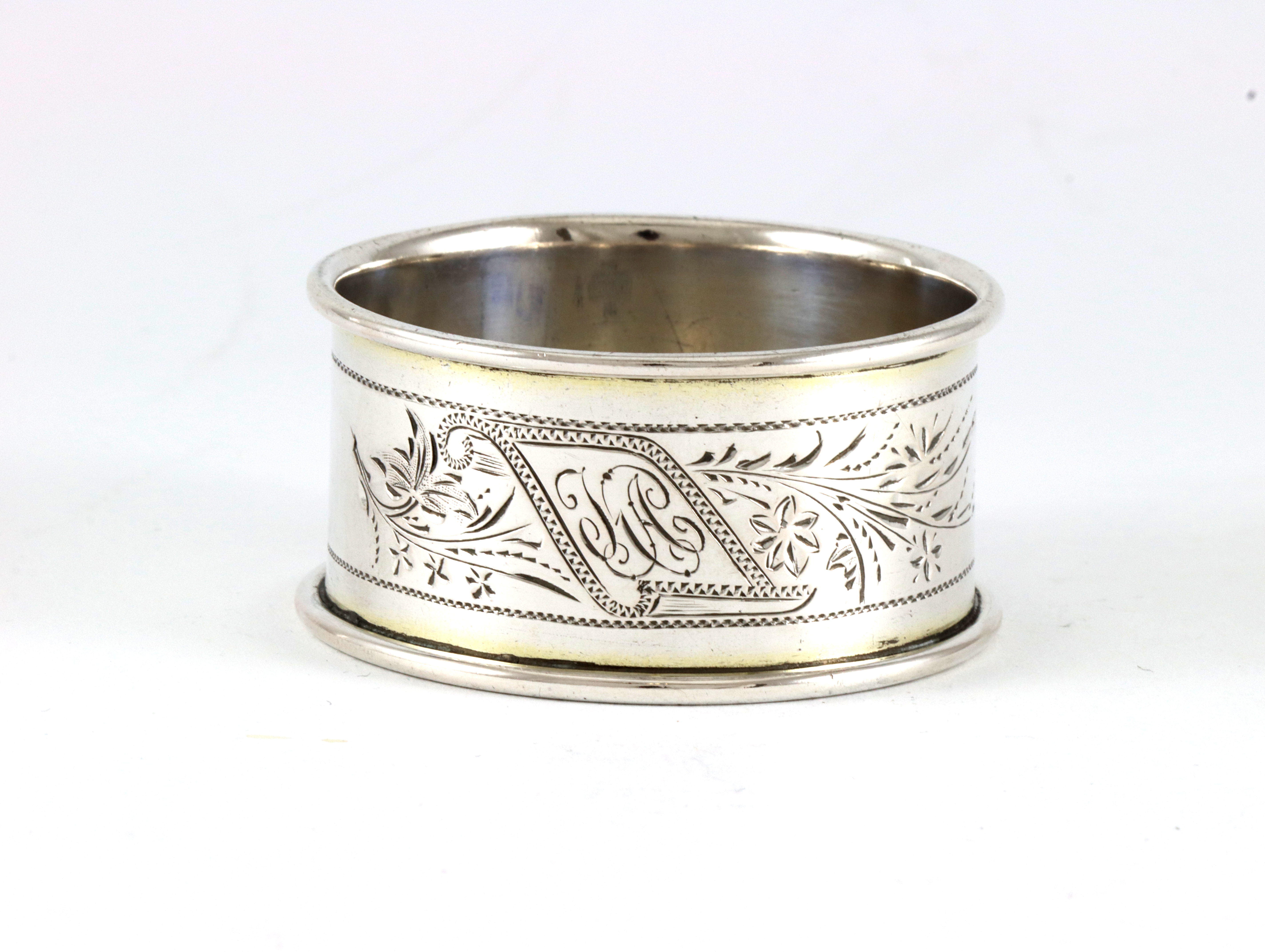 Antikk serviettring i sølv fra David-Andersen