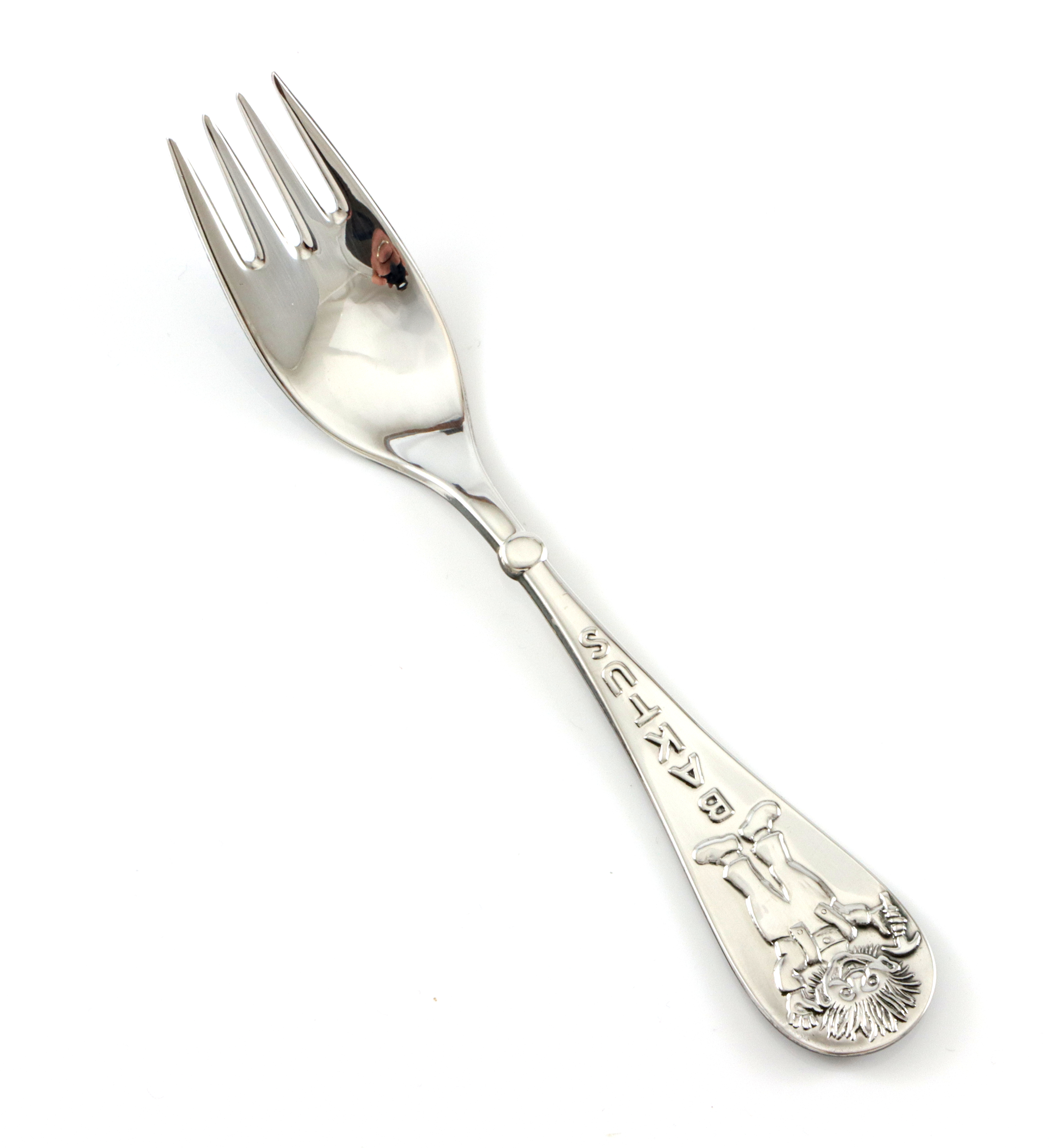 Karius & Baktus, barnebestikk i sølv.