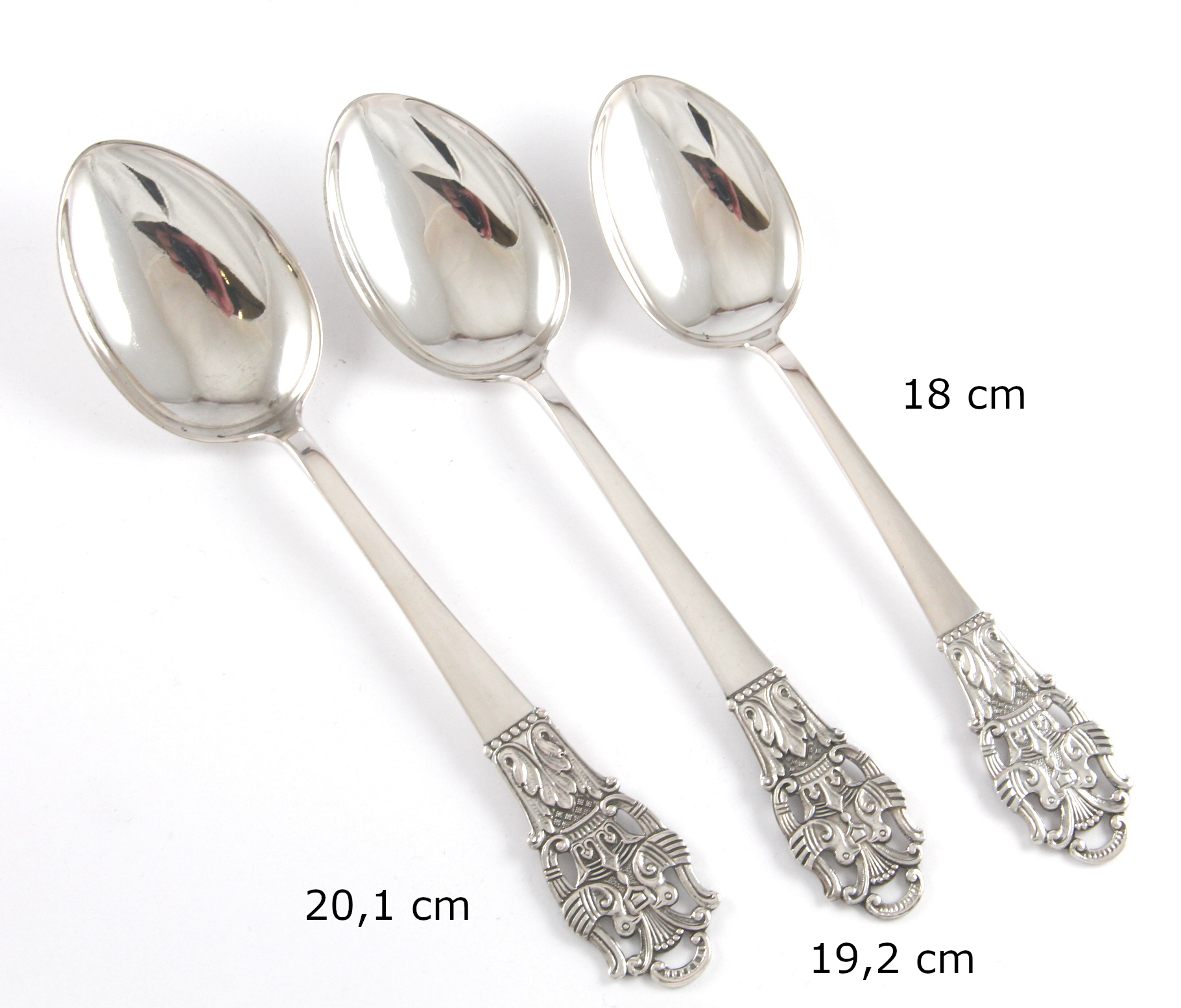 Diplomat spiseskje i sølv