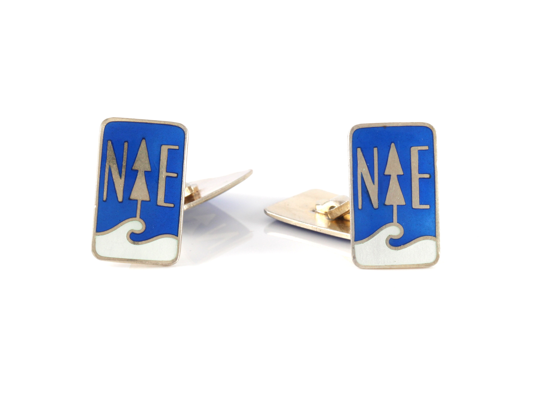 Emaljerte mansjettknapper