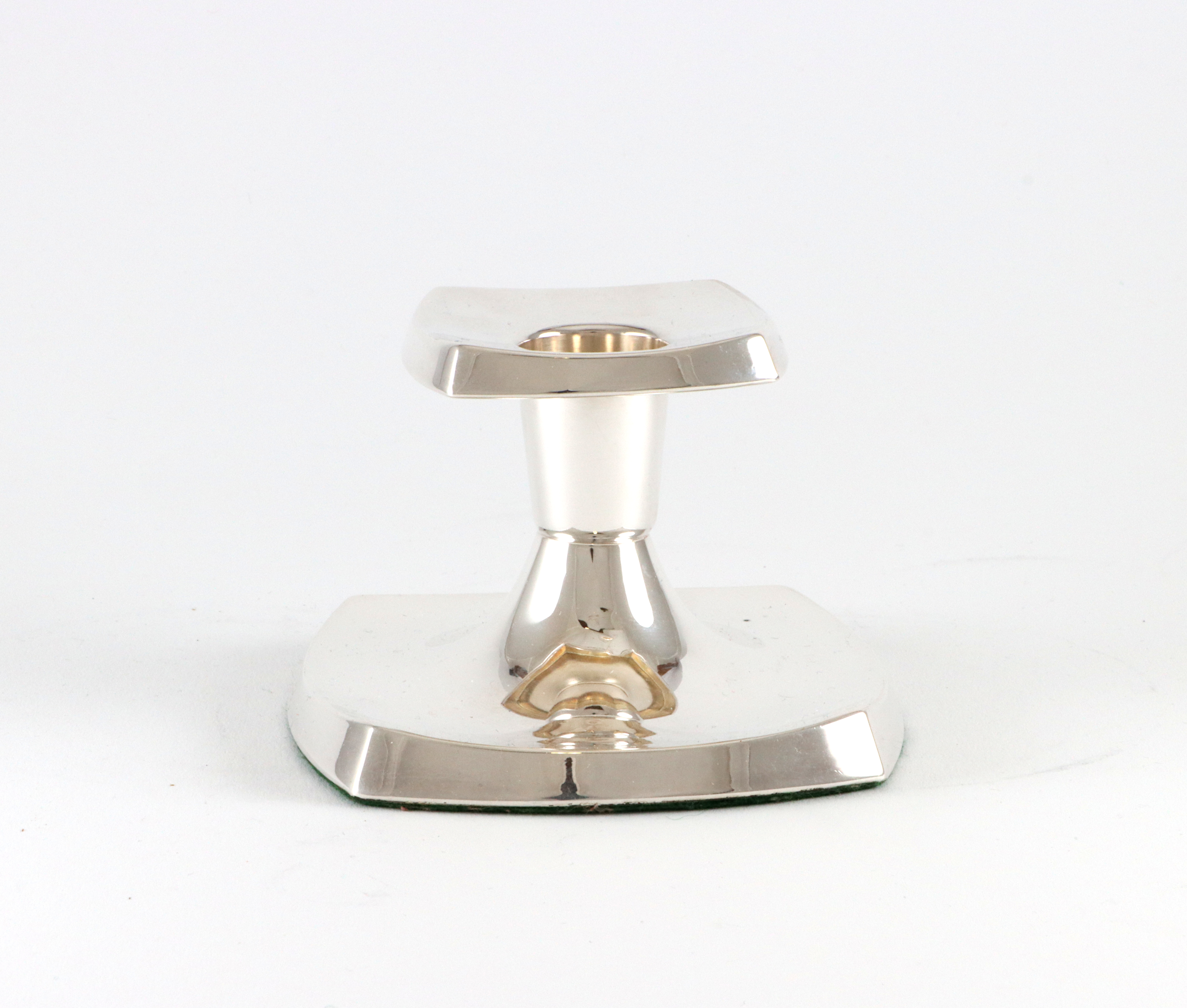 Pen lysestake i 830 Sølv. 7 cm