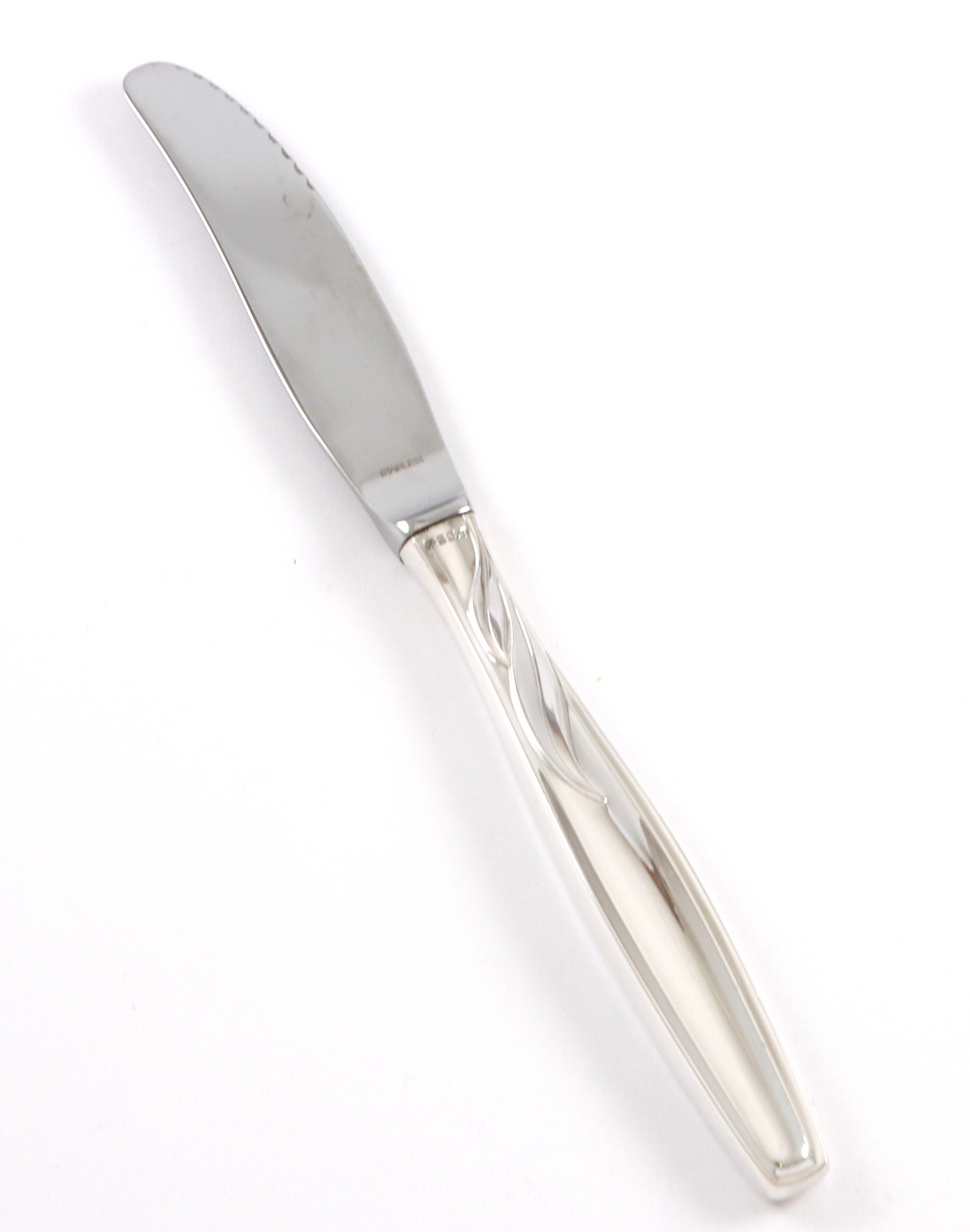 Minnesølv spisekniv i sølv