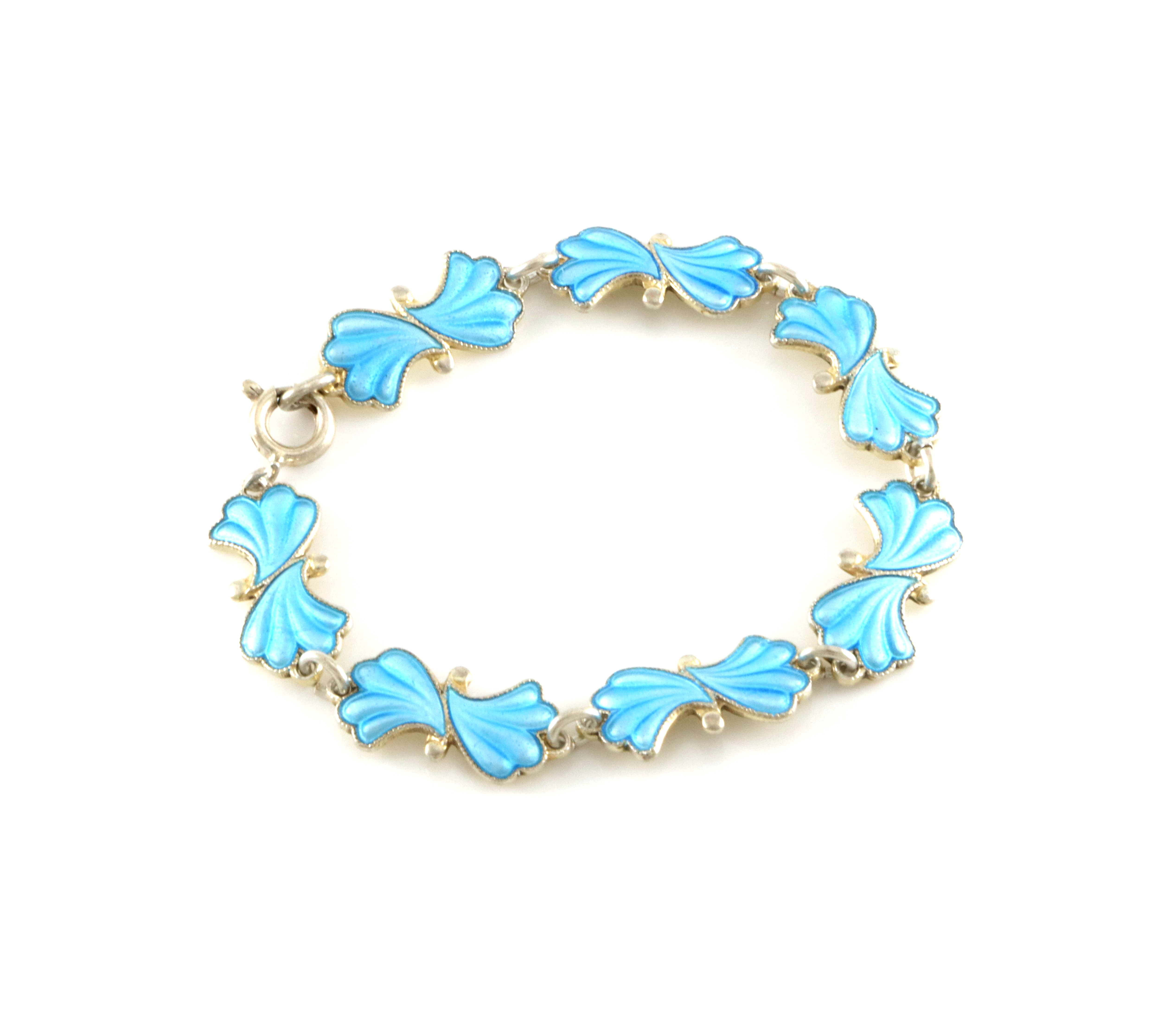 Emaljerte armlenker i sølv