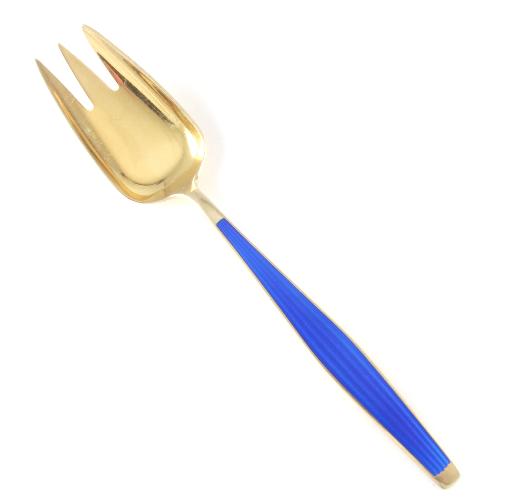 Emaljerte Serveringsdeler i sølv