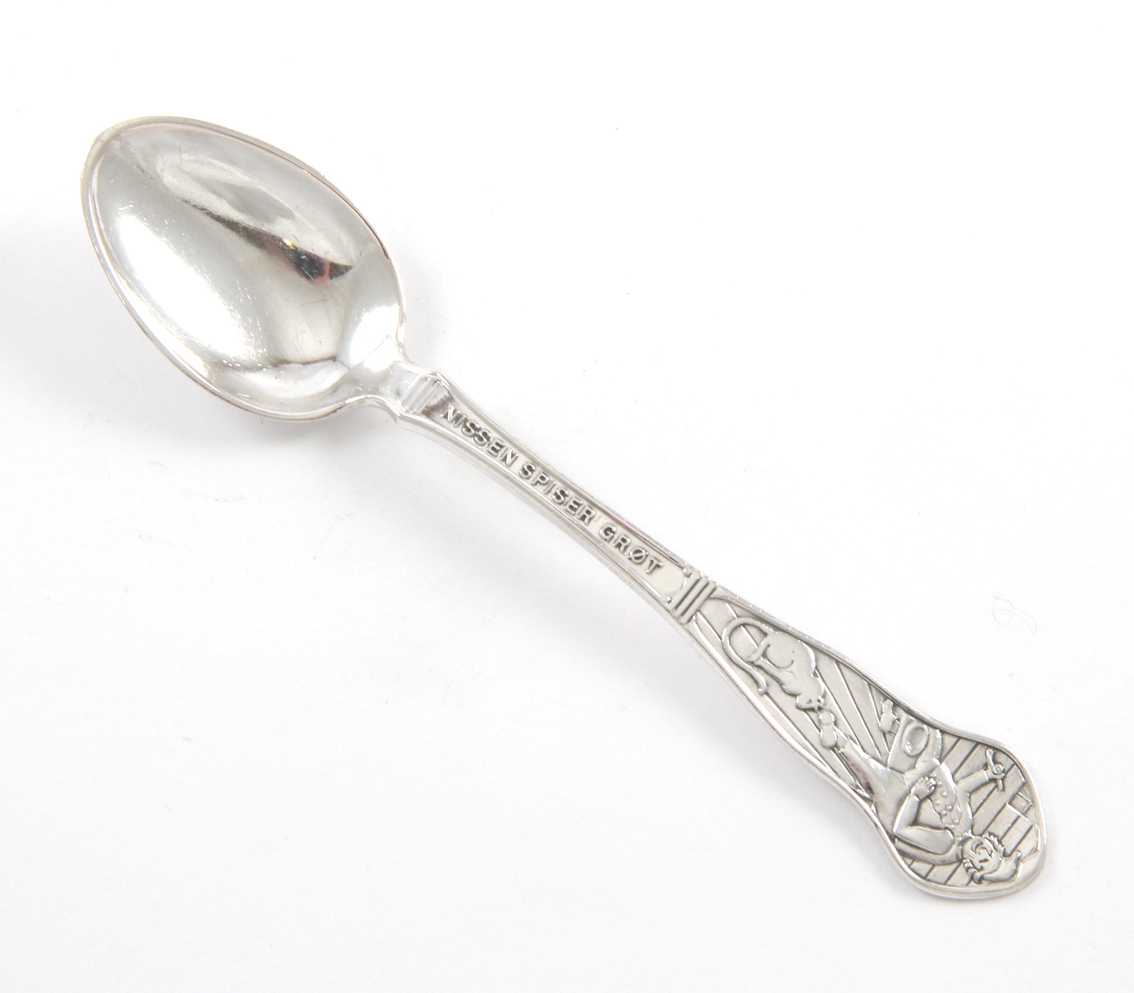 Nisse, barnbestikk i sølv.