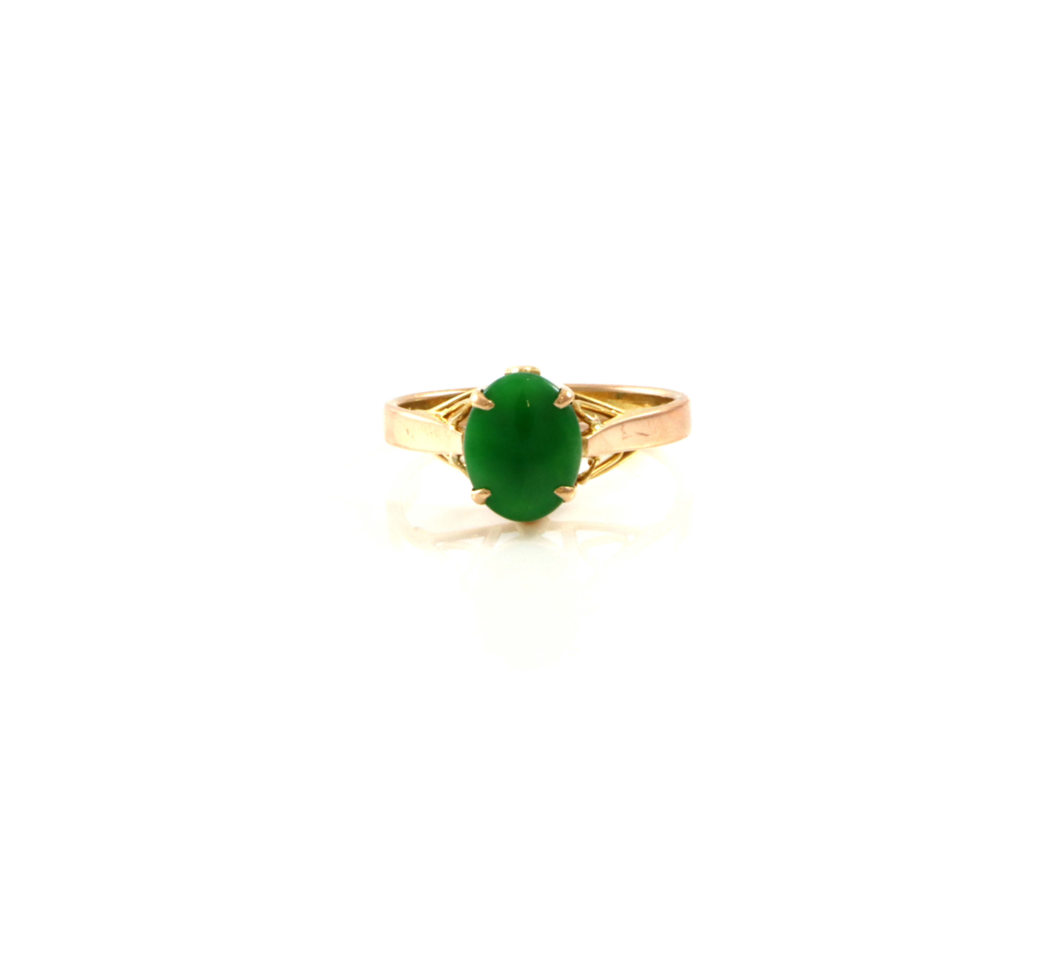 Pen ring med jade