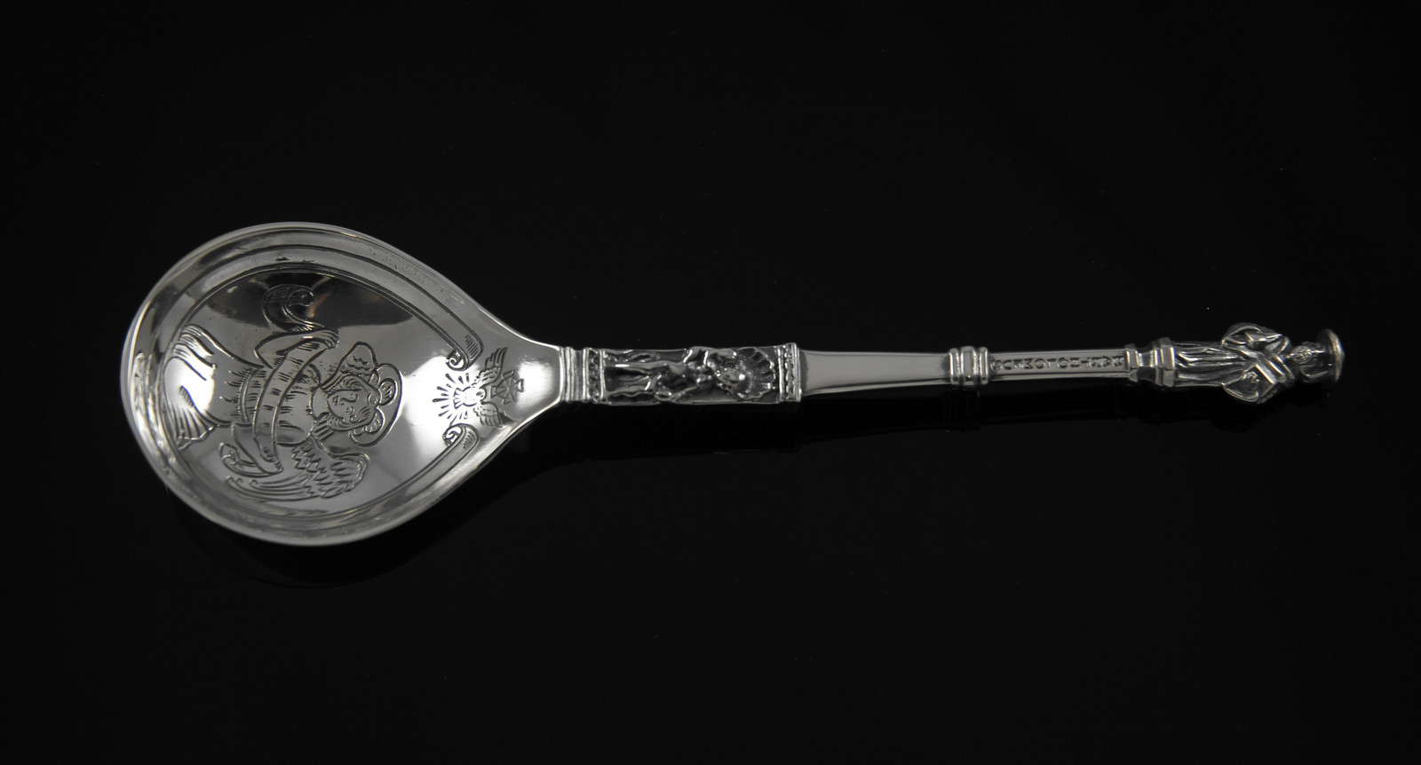 Apostelskje i sølv fra David-Andersen