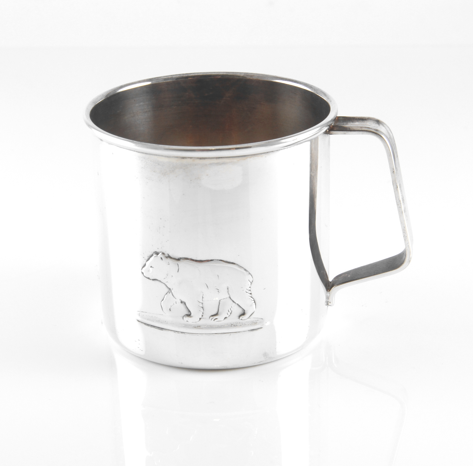 Rev, bjørn, hare barnebestikk i sølv