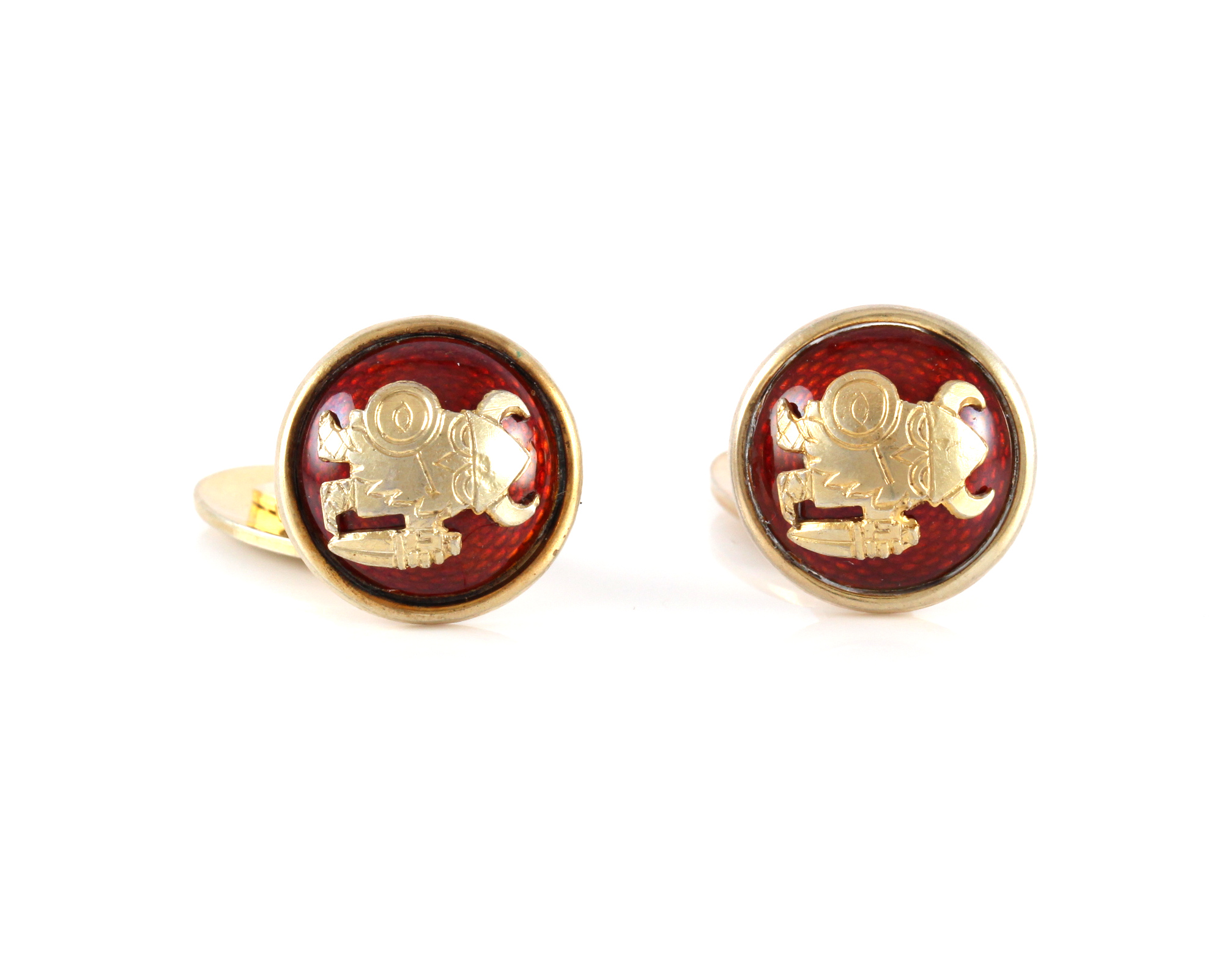 Emaljerte mansjettknapper