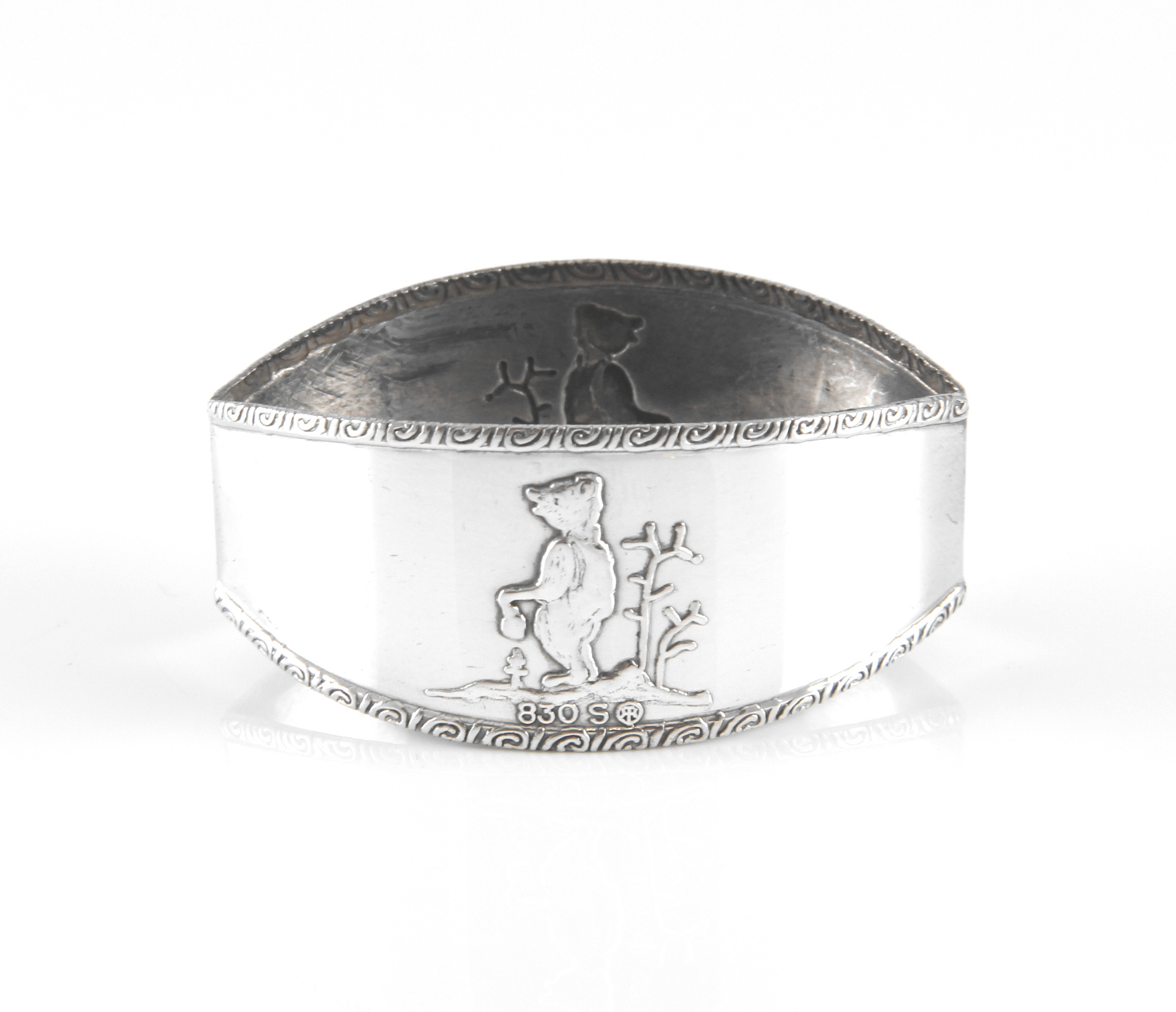 Bamse barnebestikk i sølv