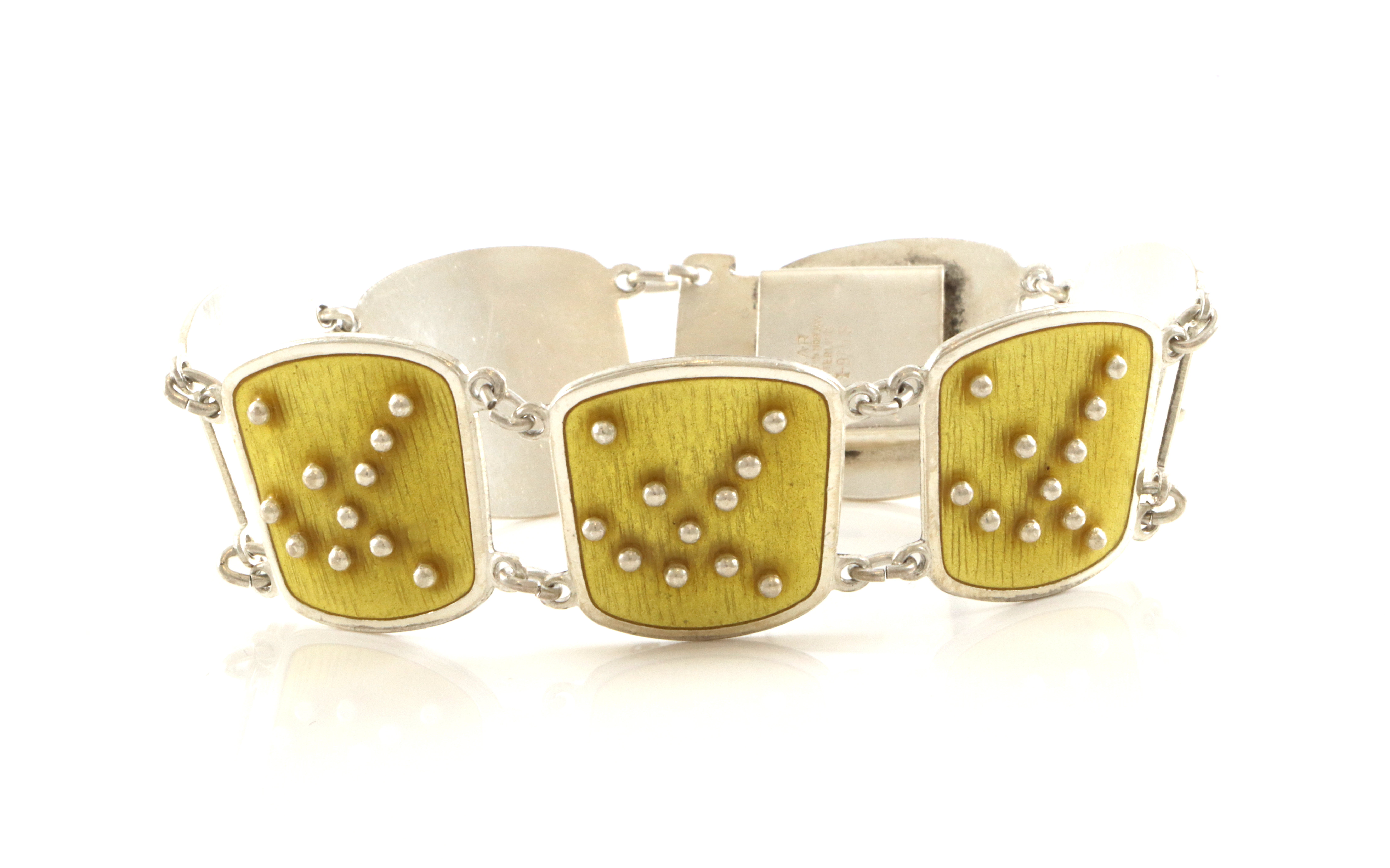 Emaljerte armlenker i sølv