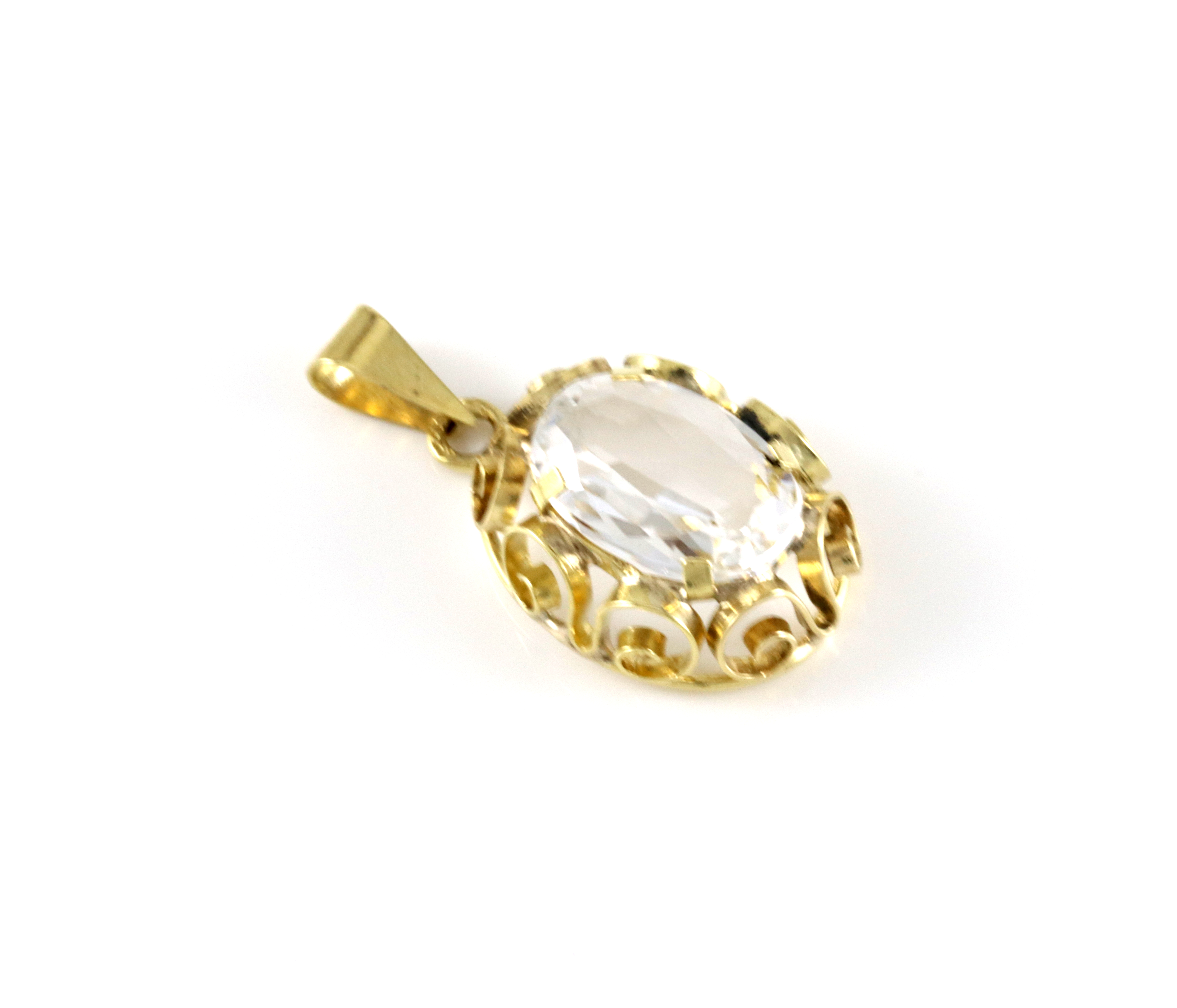 Retro anheng i gull fra Eric Christophersen, Sandnes