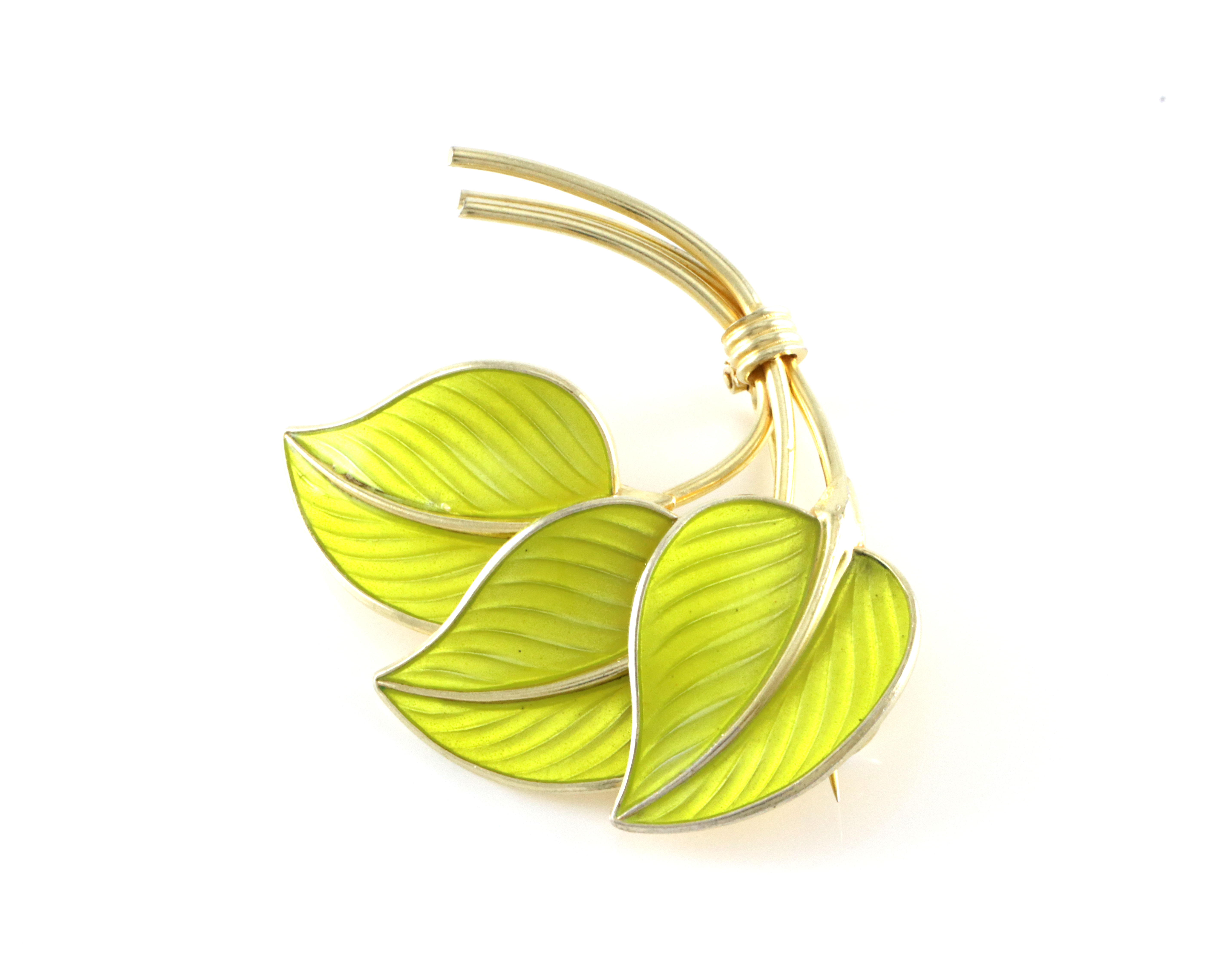 Emaljert brosje i s&#248;lv