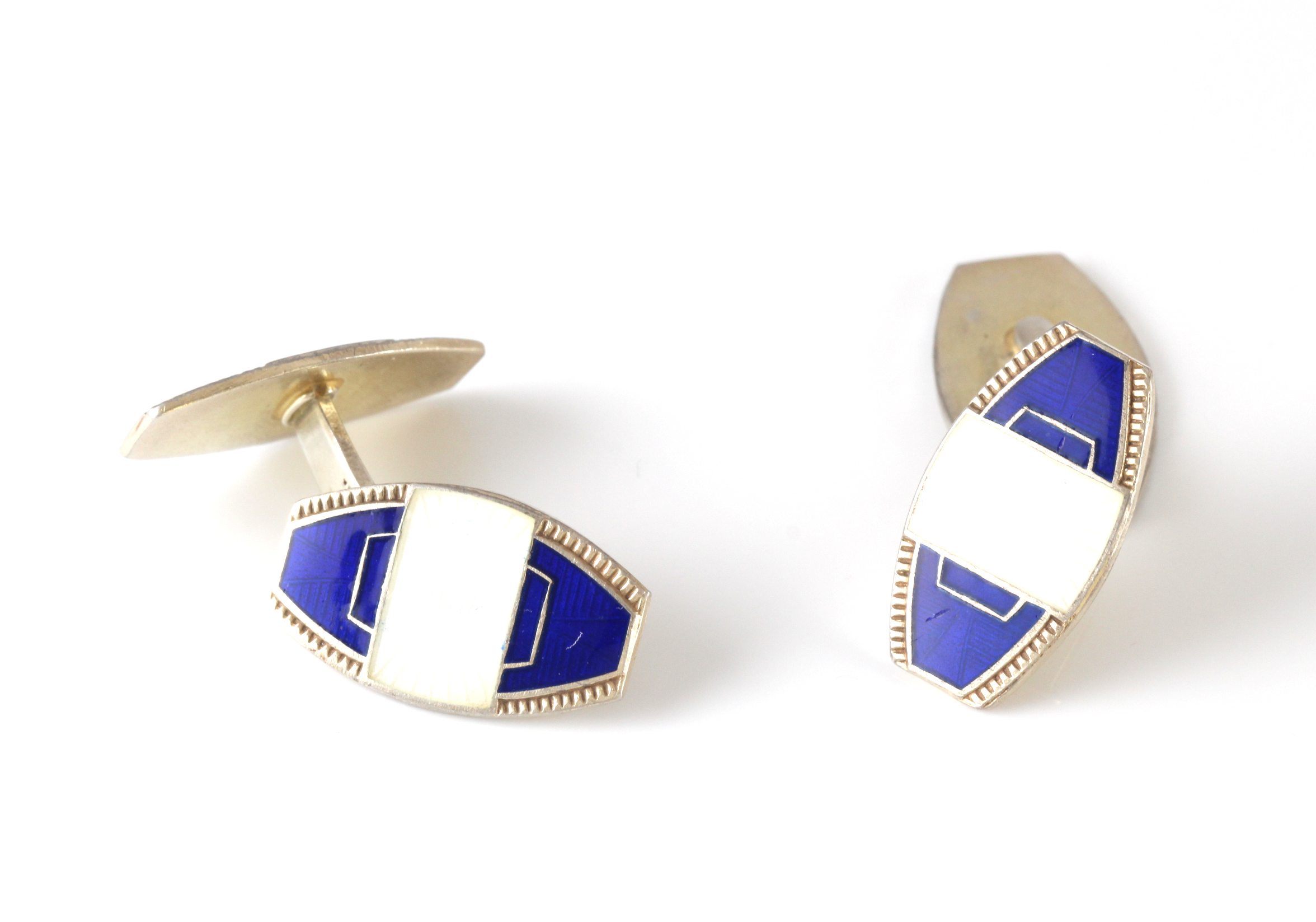 Emaljerte mansjettknapper