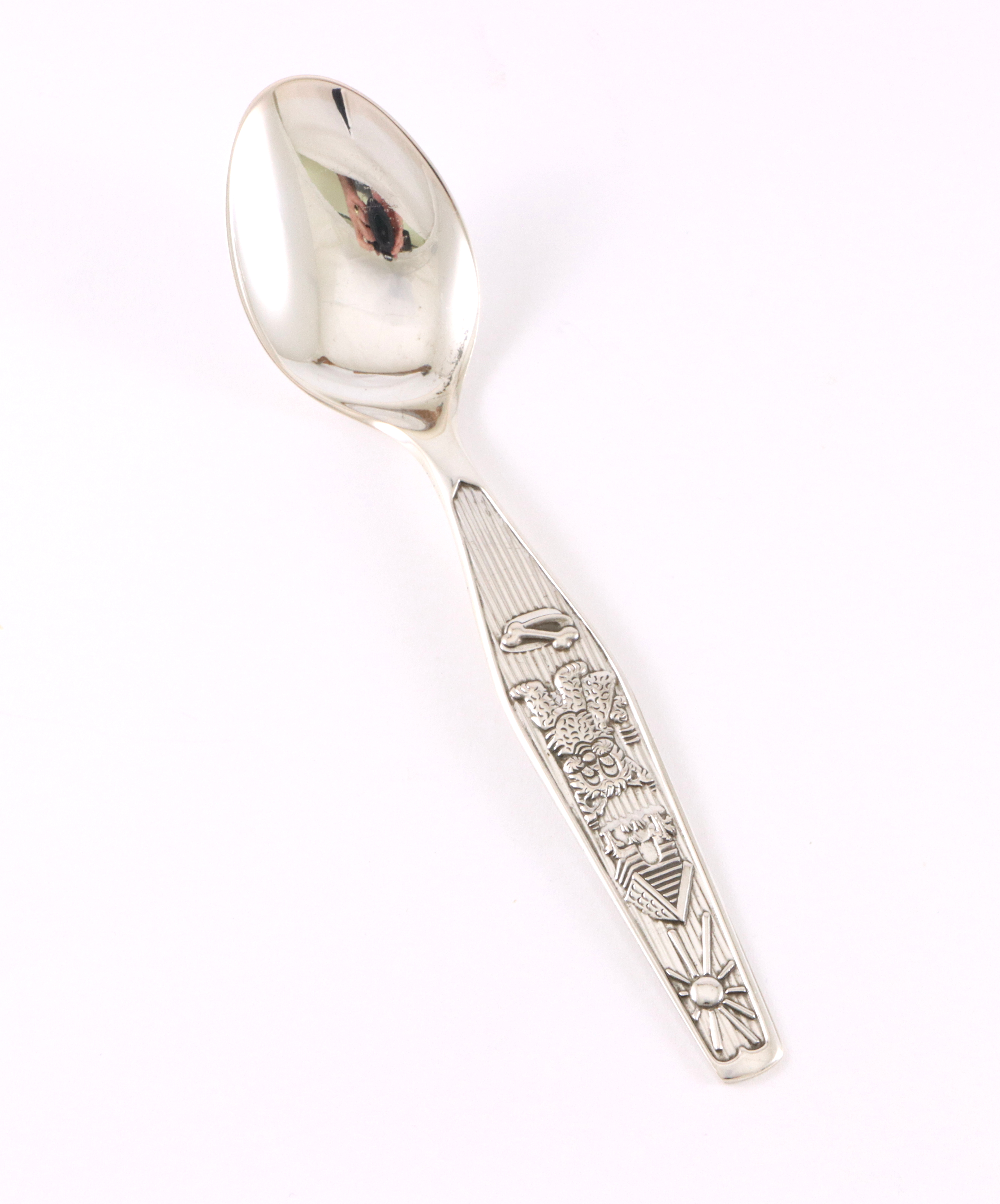 Trofast, barnebestikk i sølv. Teskje