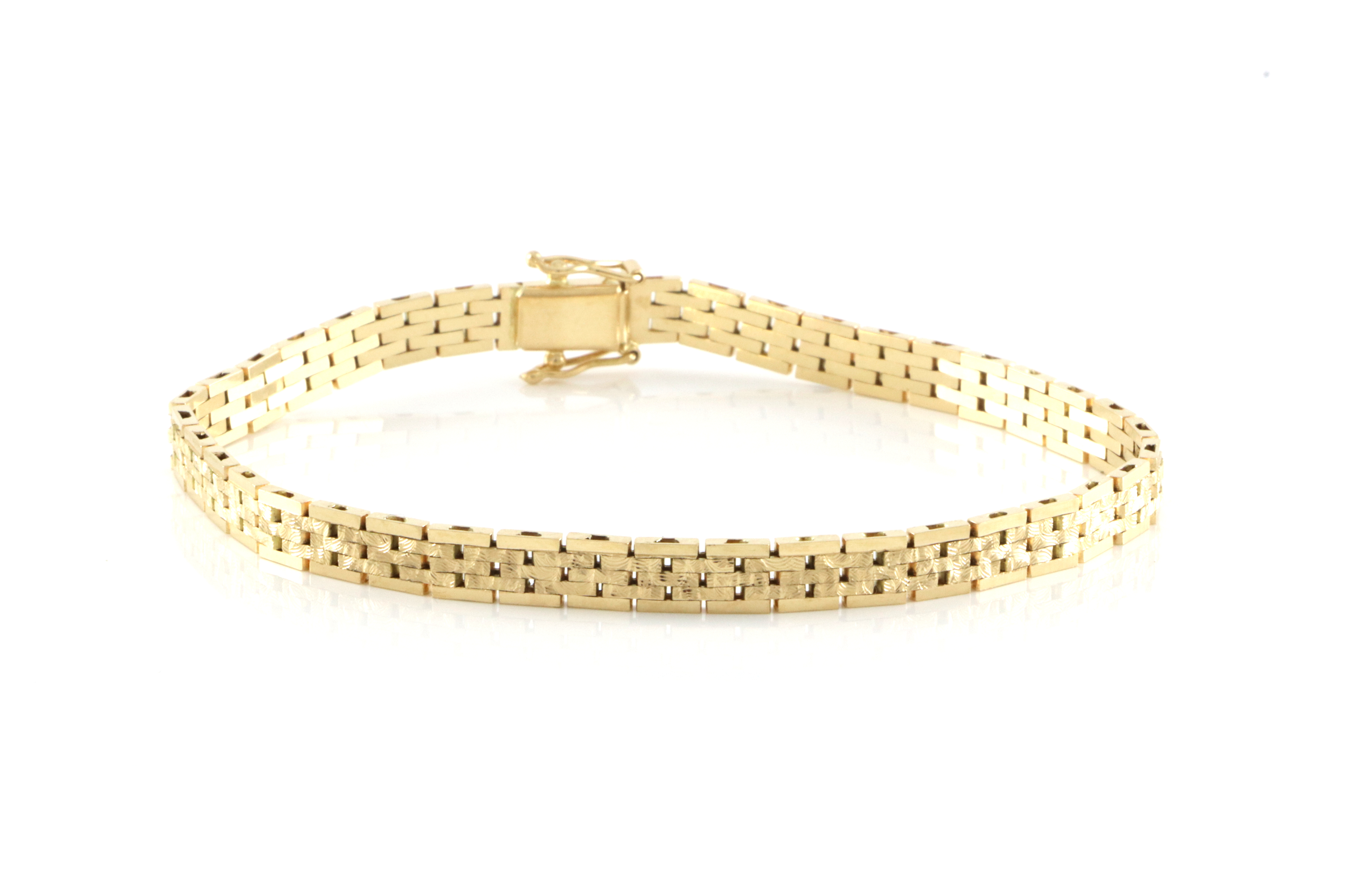 Murstein armbånd. Glansslipt. 18,5 cm