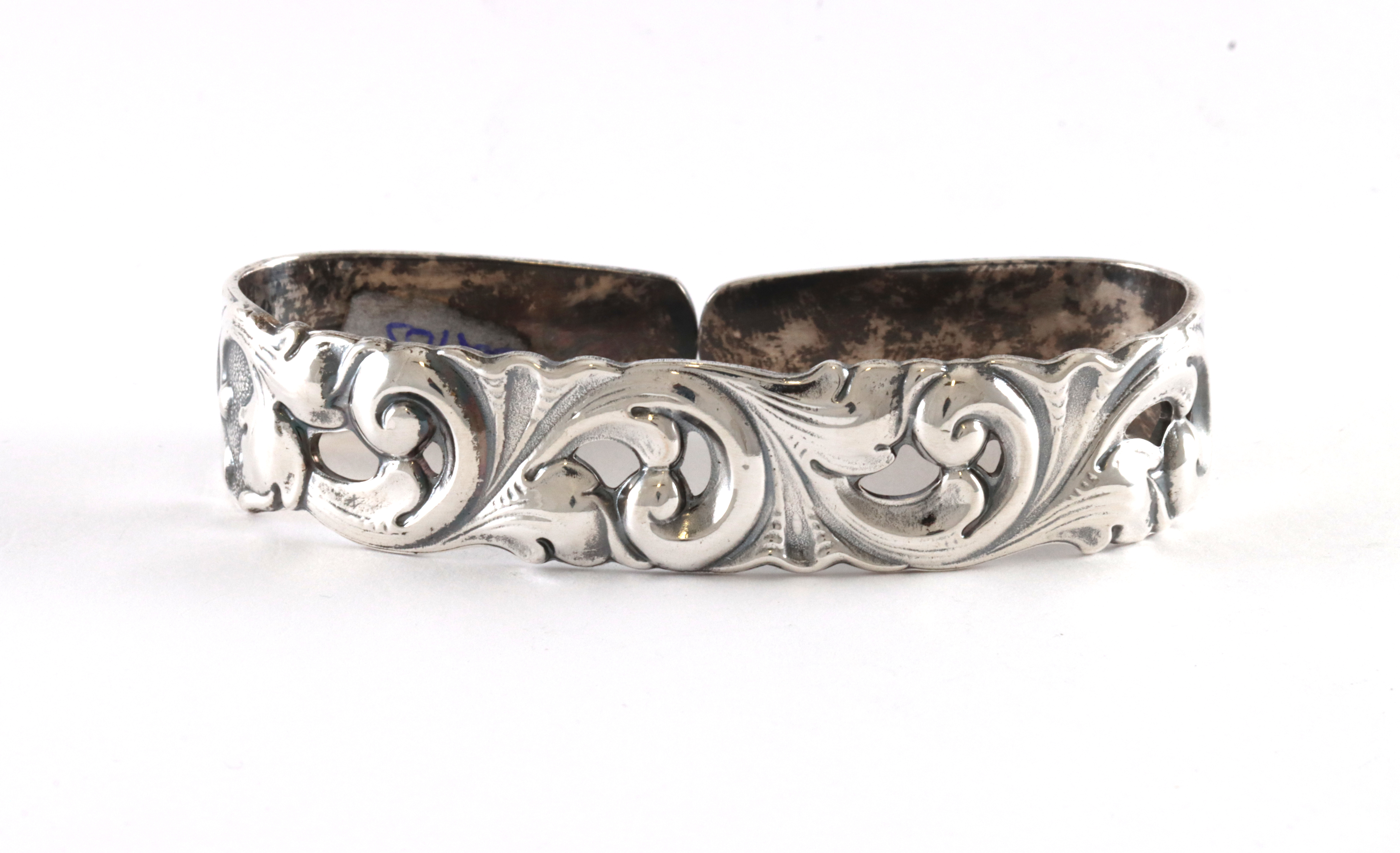 Telesølv serviettring i sølv