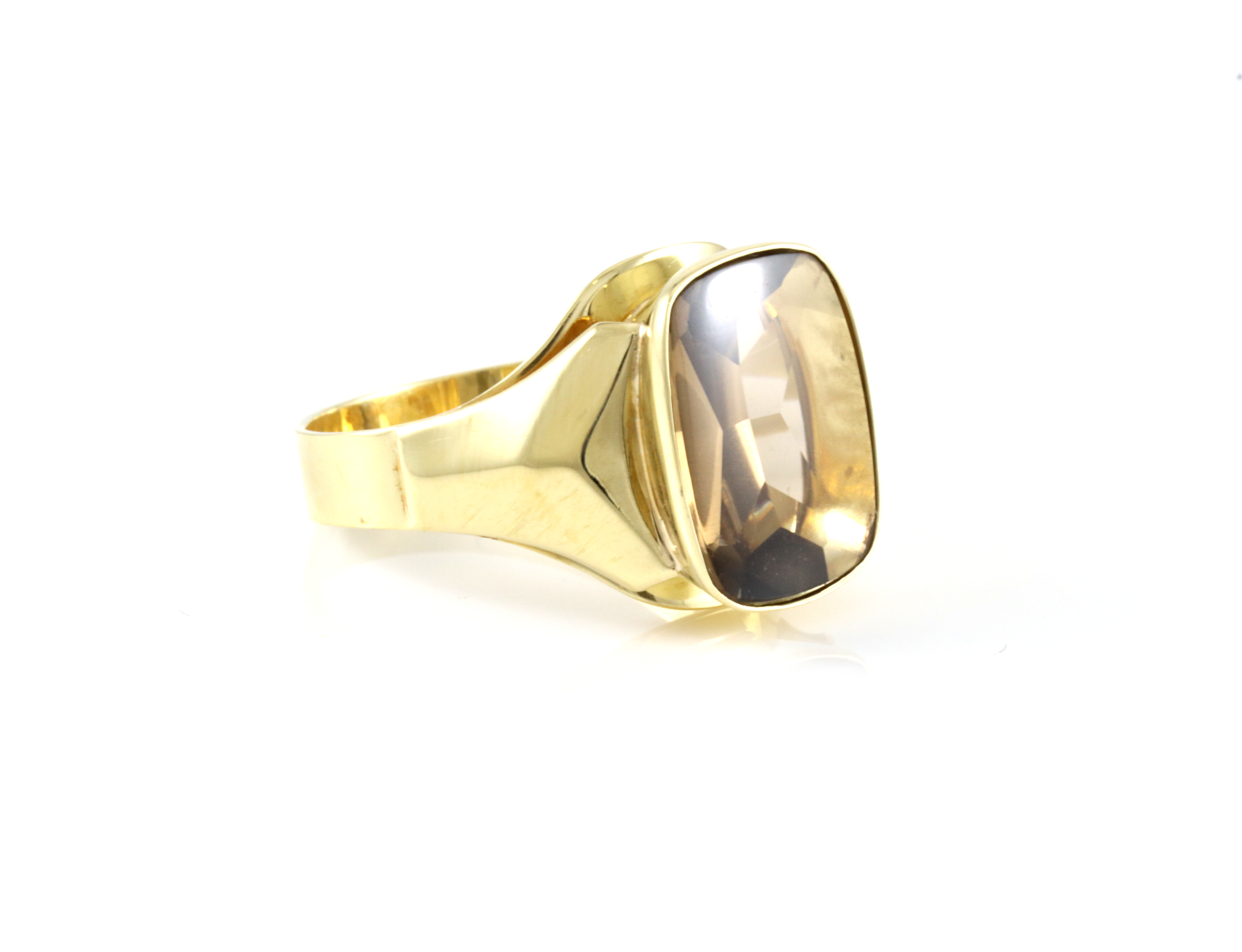 Herlig retro herrering med onyx. Stemplet Aksel Holmsen