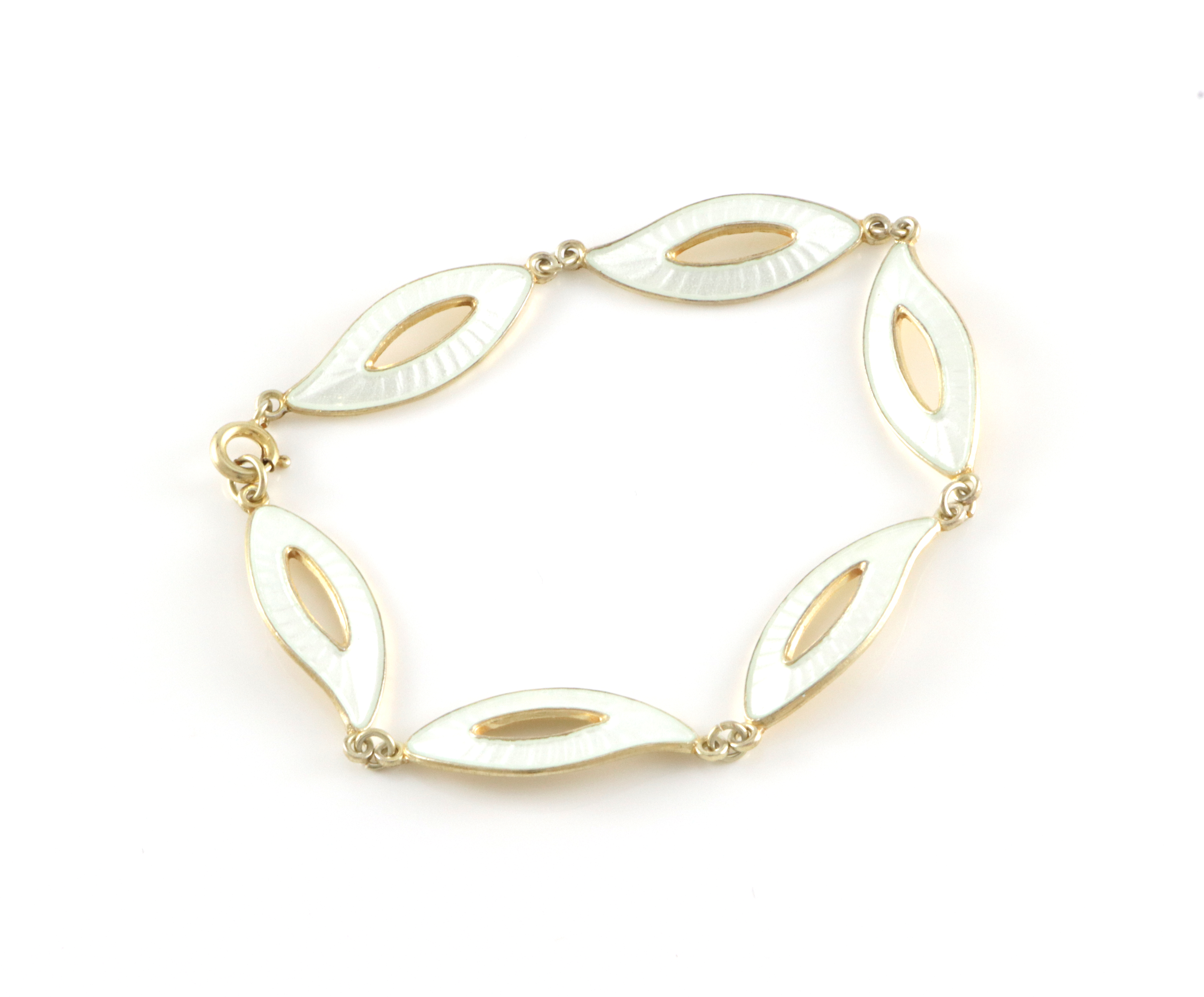 Emaljerte armlenker i sølv