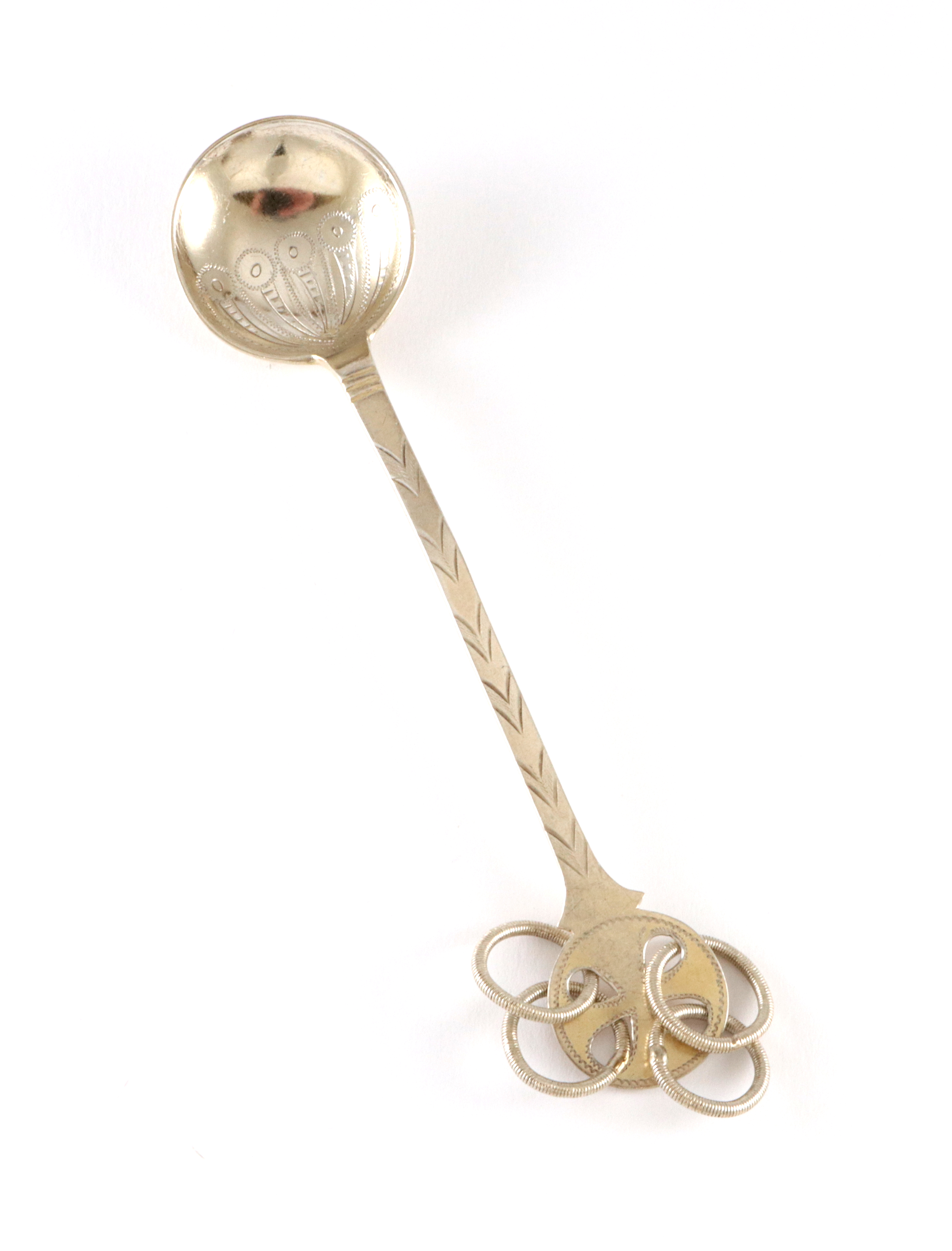 Antikk samiskinspirert skje i sølv