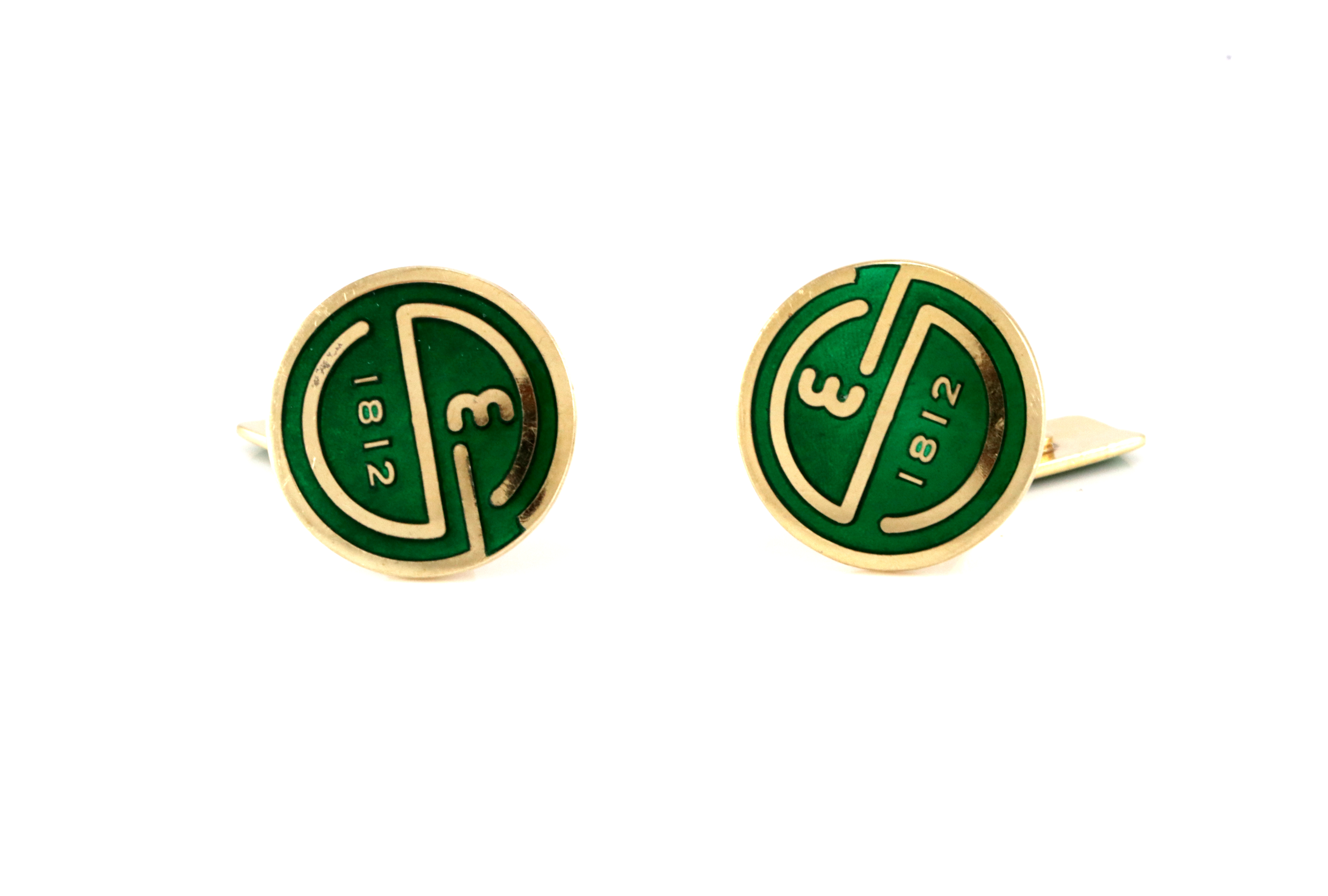 Emaljerte mansjettknapper