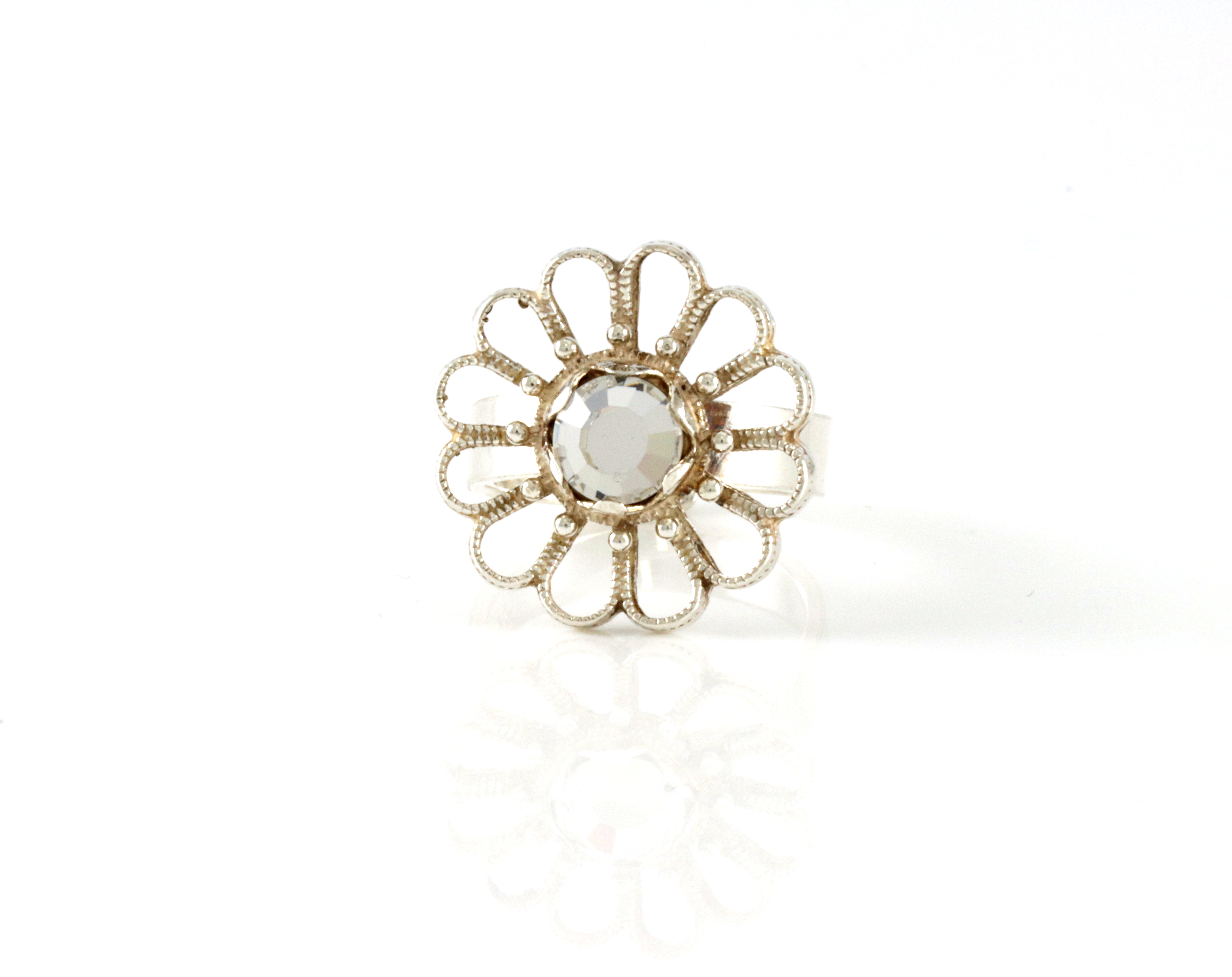 Sølvringer med stein