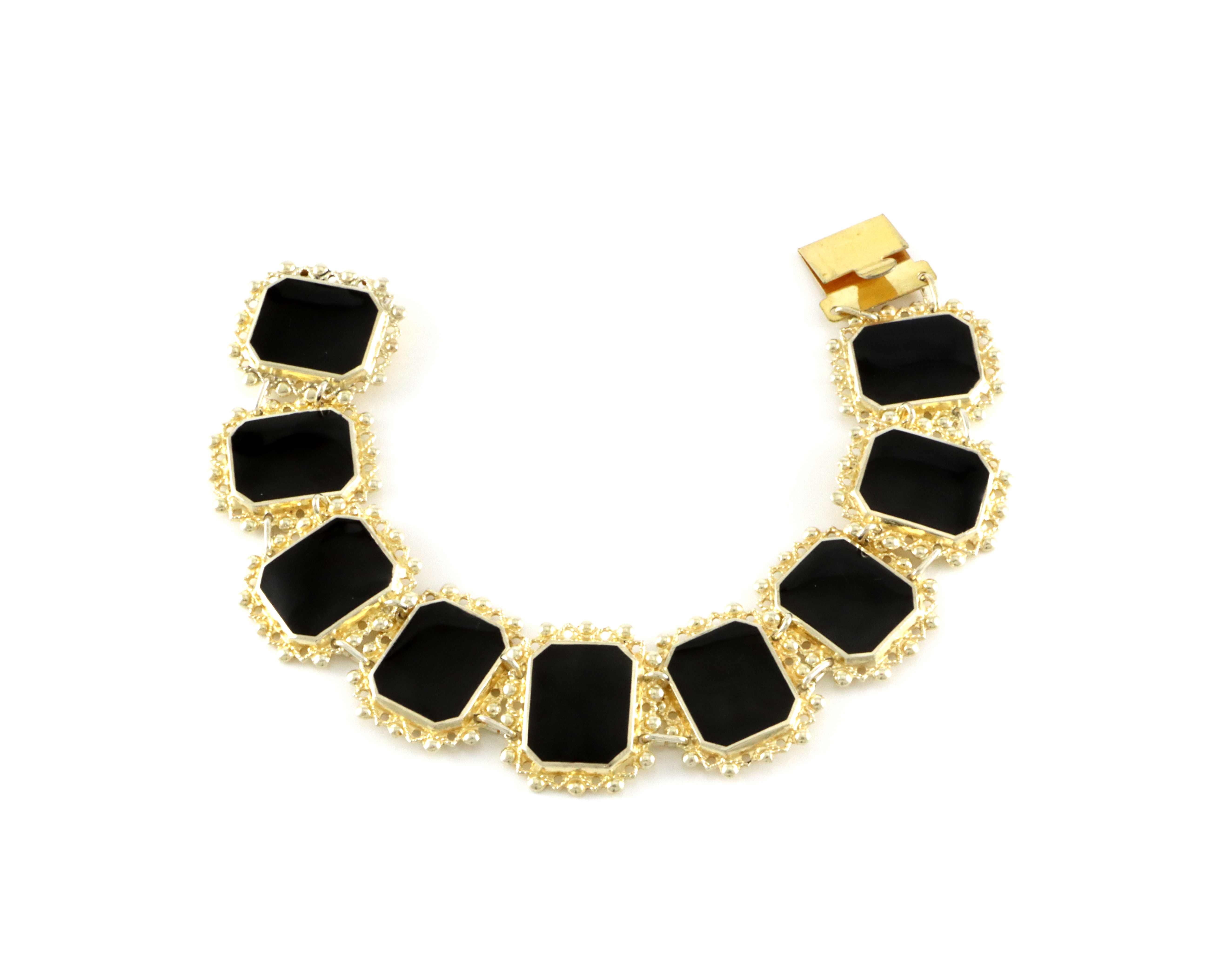 Emaljerte armlenker i sølv