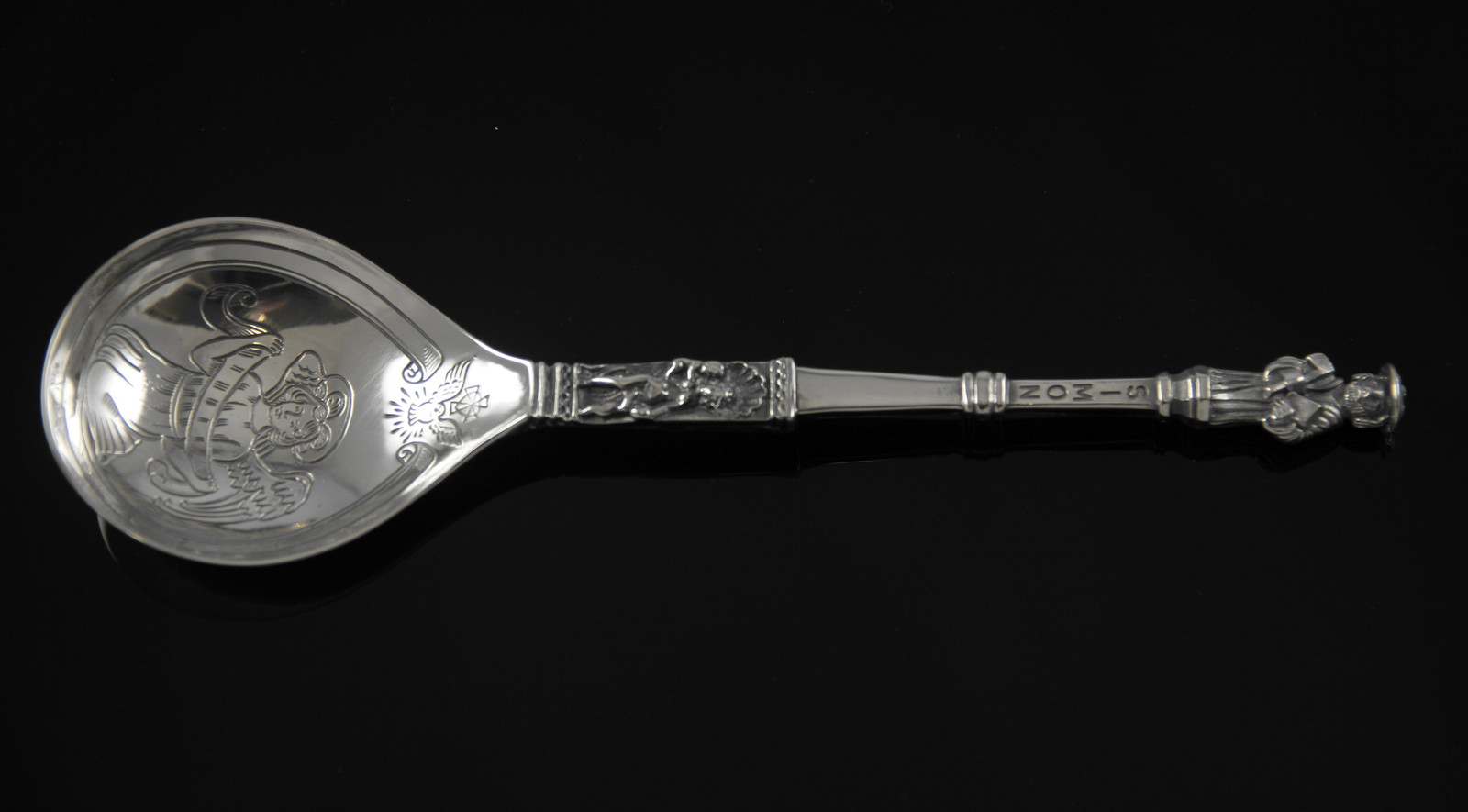 Apostelskje i sølv fra David-Andersen