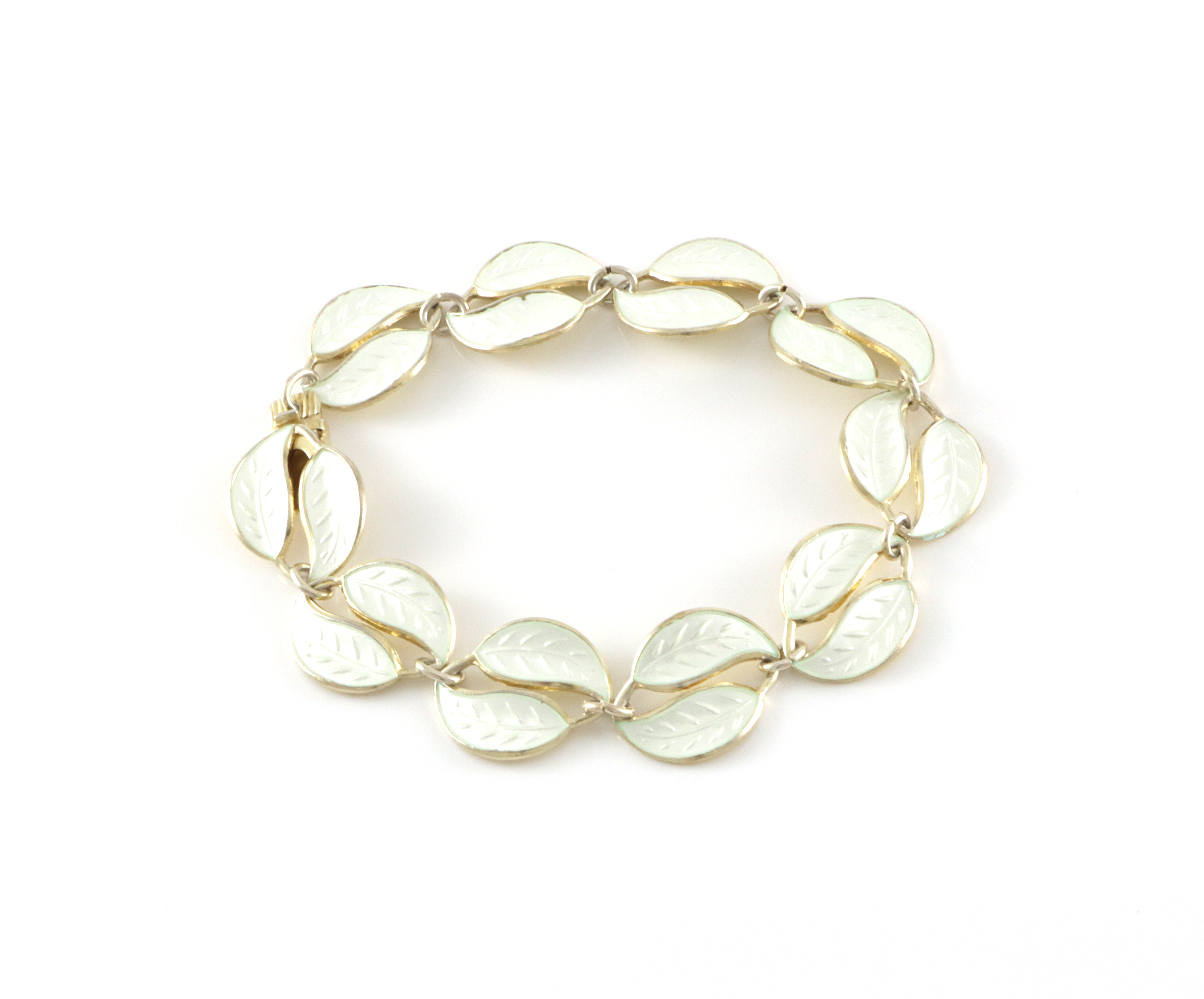 Emaljerte armlenker i sølv