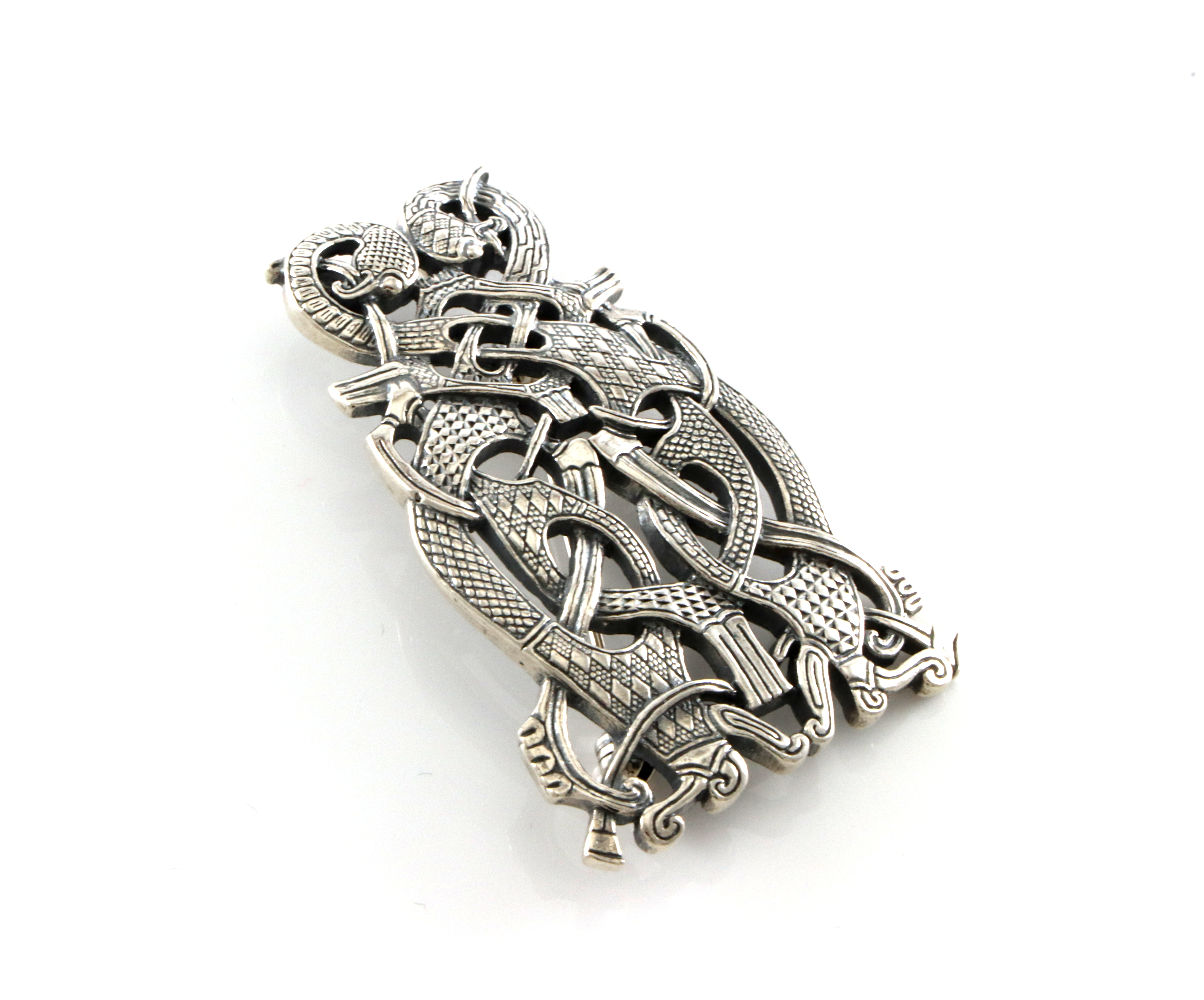 Brosje/Anheng i sølv