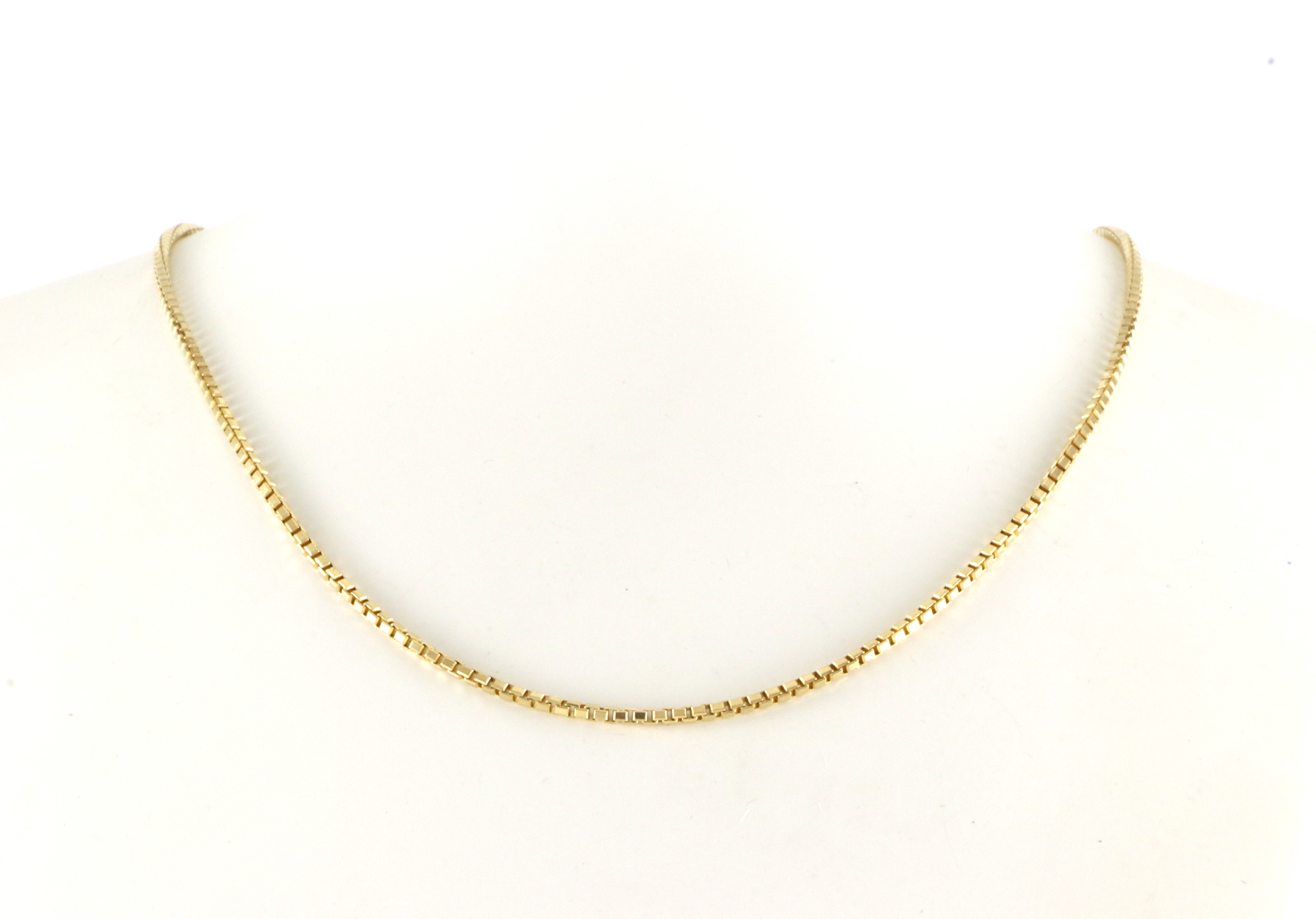 Veneziansk anhengslenke. 51/46 cm