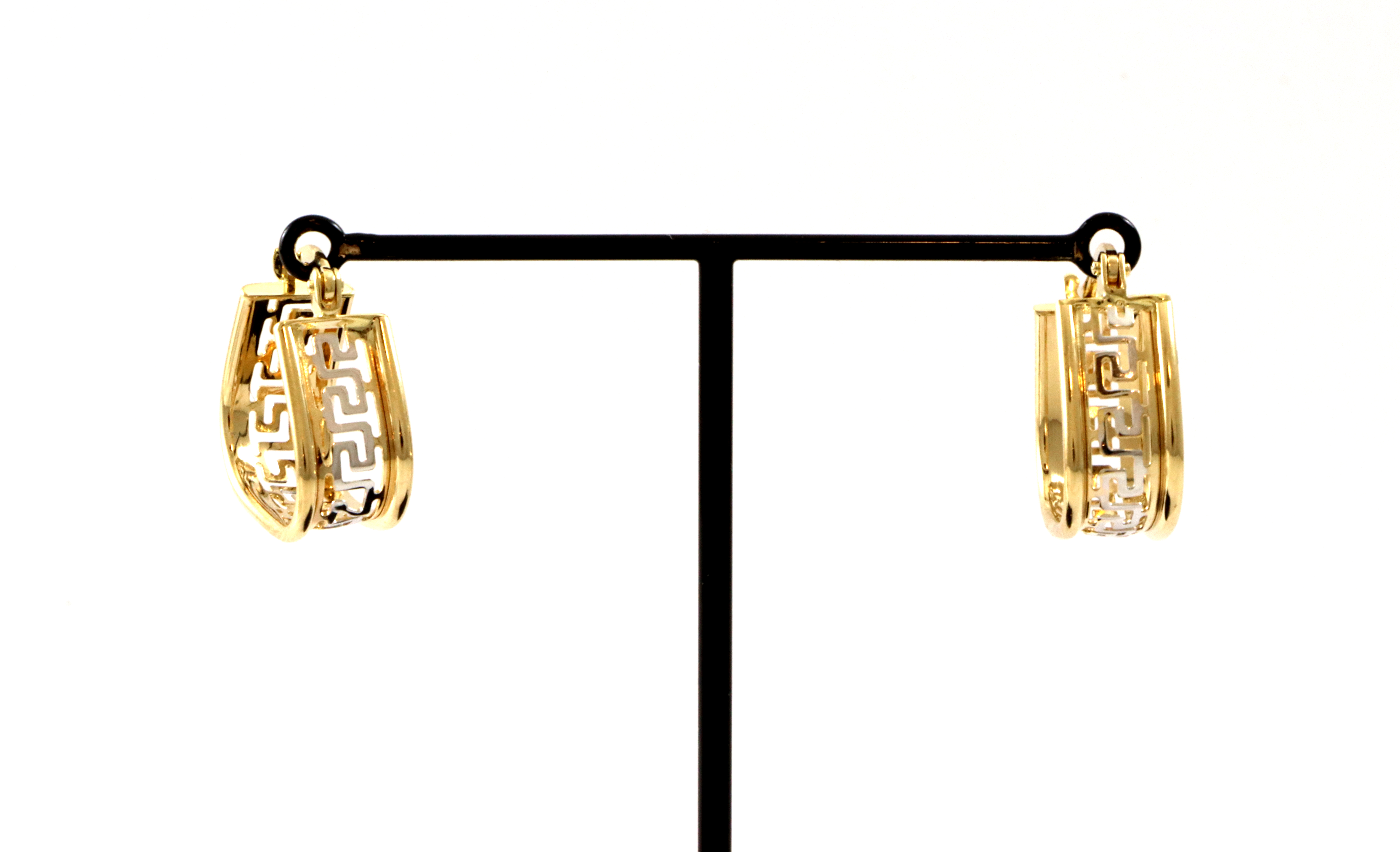 Øreringer med gresk mønster