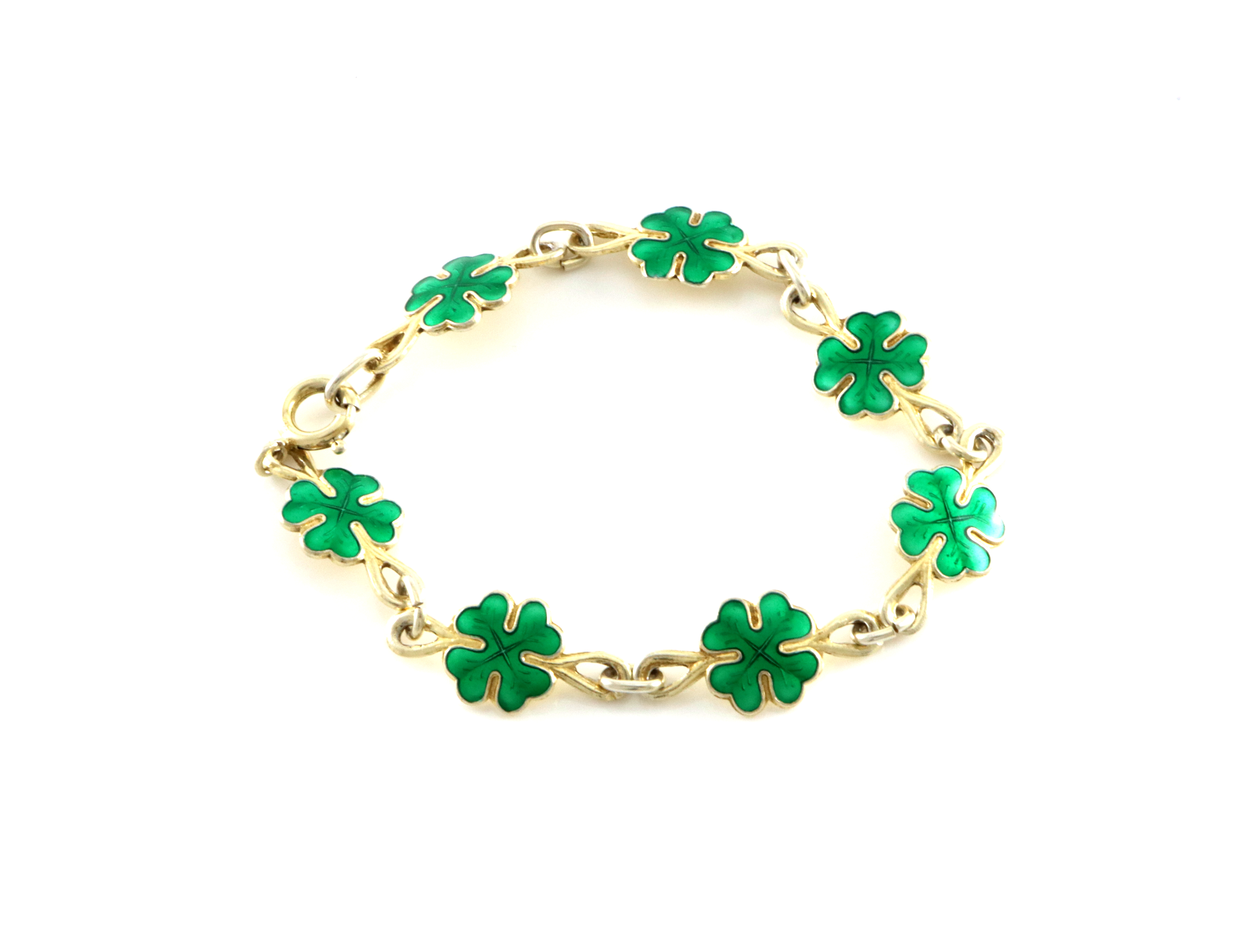 Emaljerte armlenker i sølv