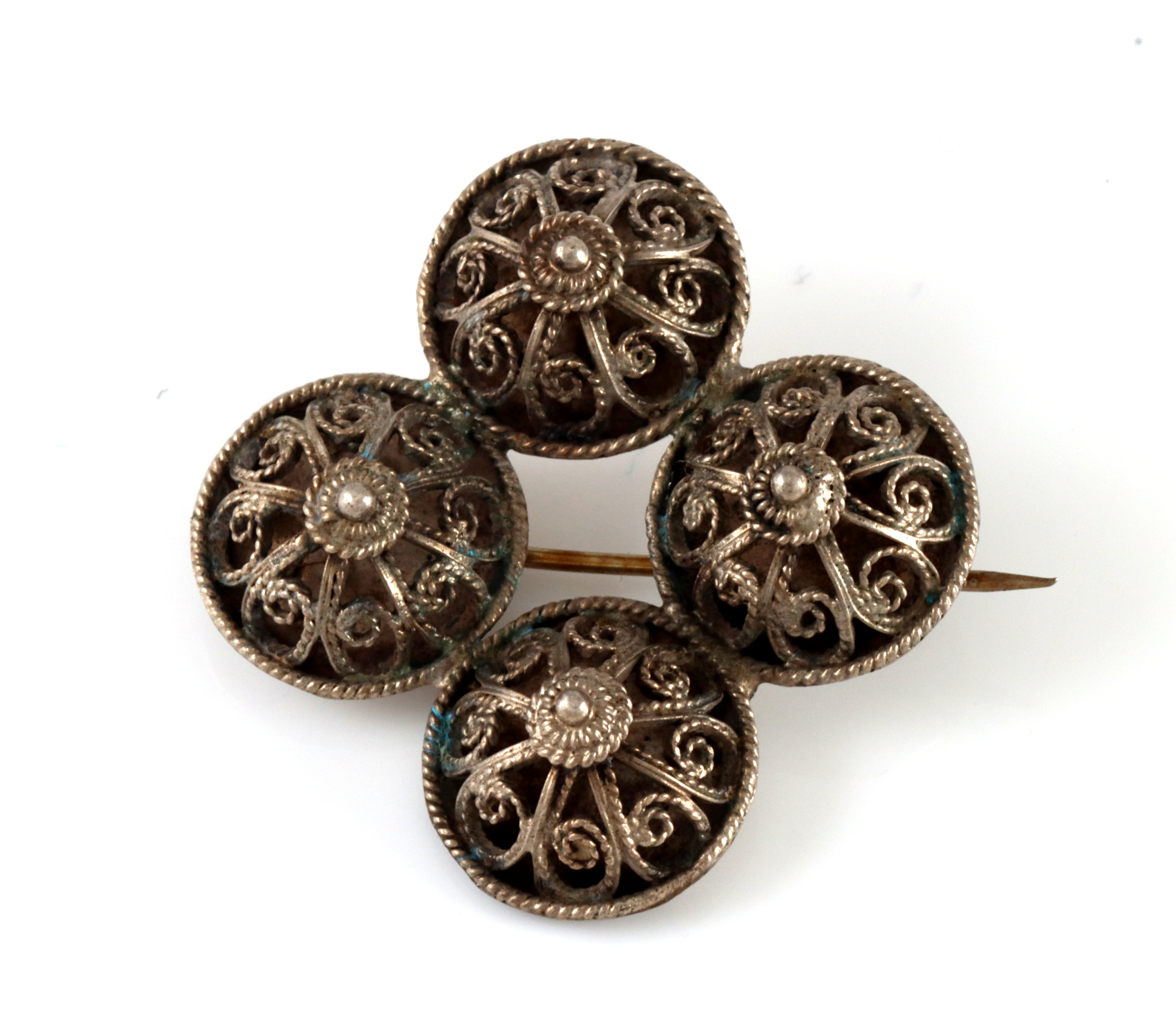 Antikk sølje/brosje i 830 Sølv