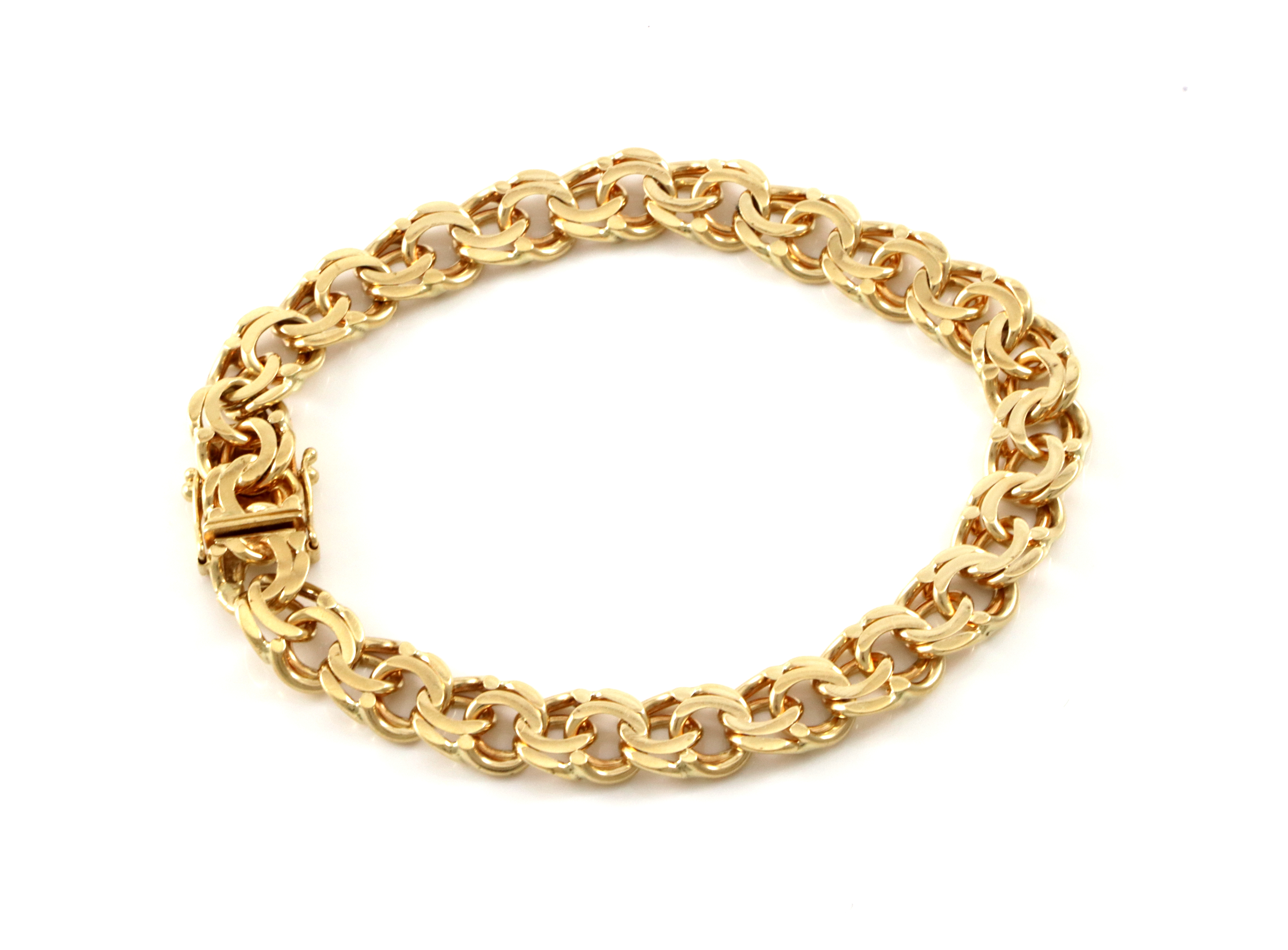 Kraftig Bismarck armbånd. 19,5 cm