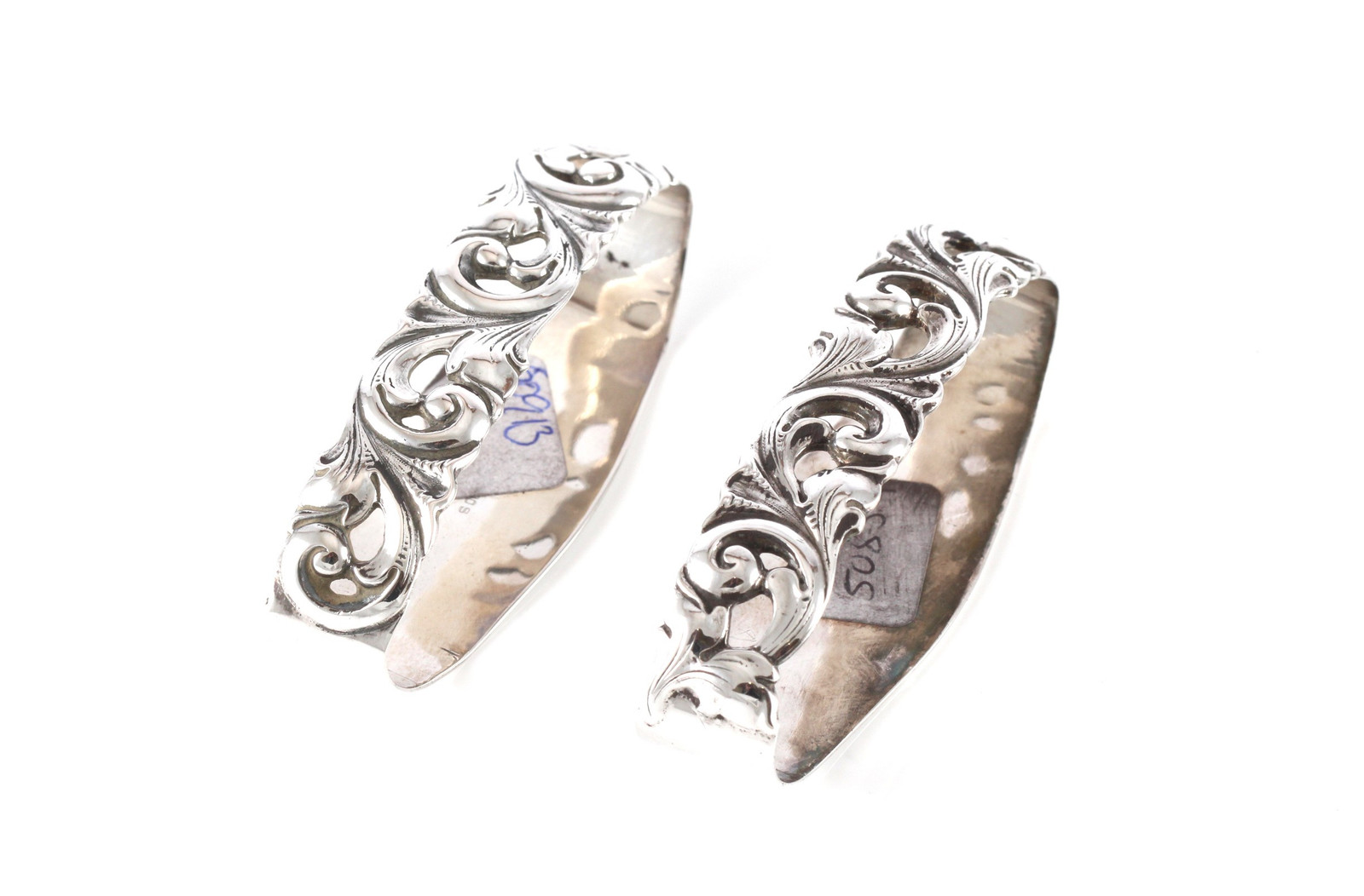 Telesølv serviettring i sølv