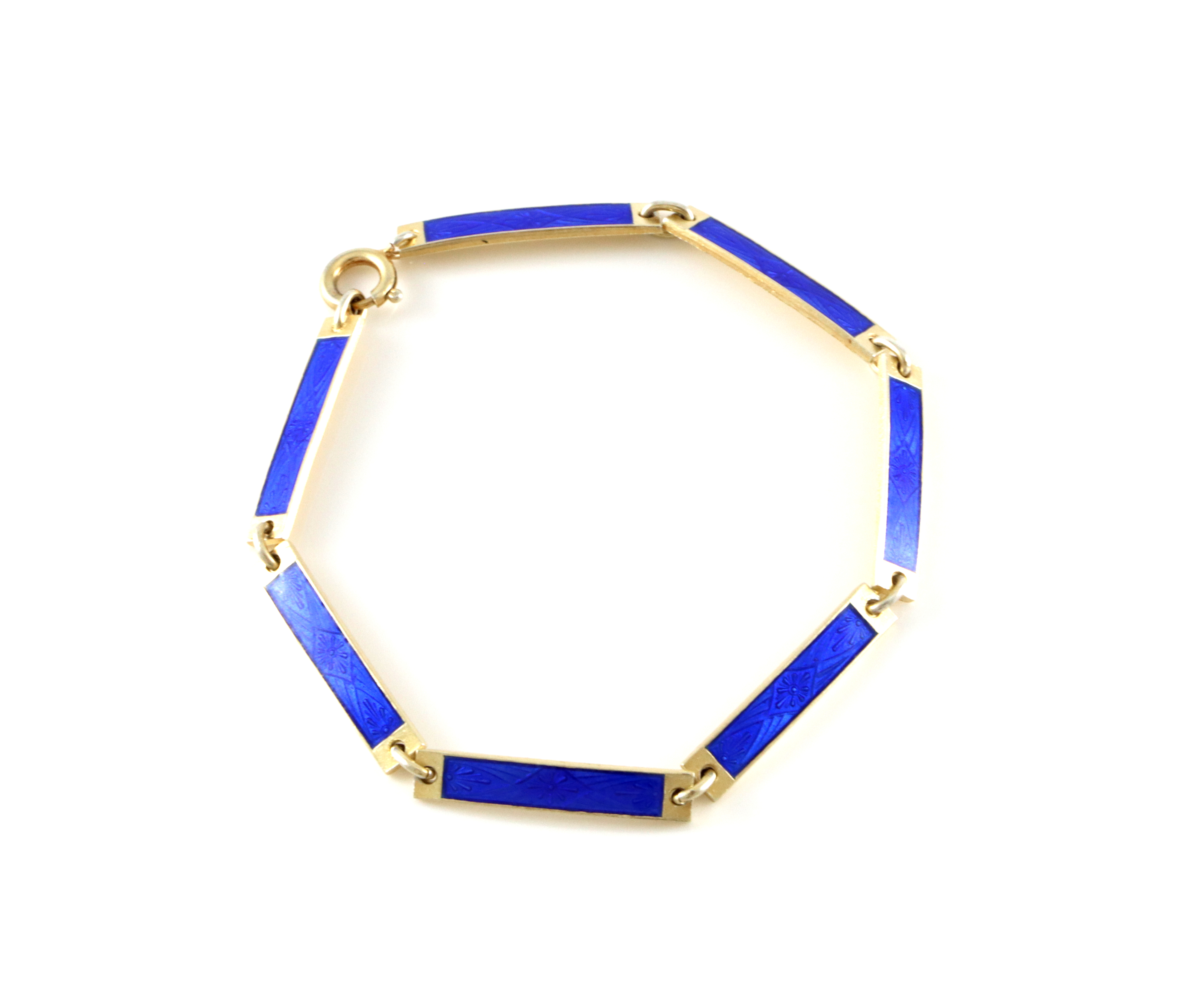 Emaljerte armlenker i sølv