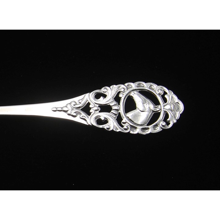 Veddeløp spisekniv i sølv