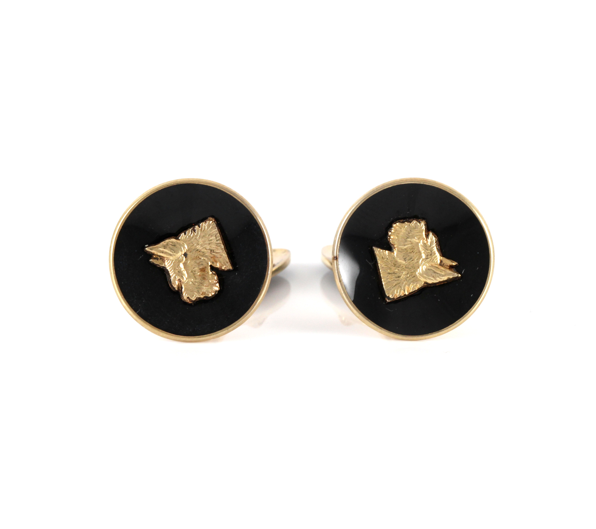 Emaljerte mansjettknapper