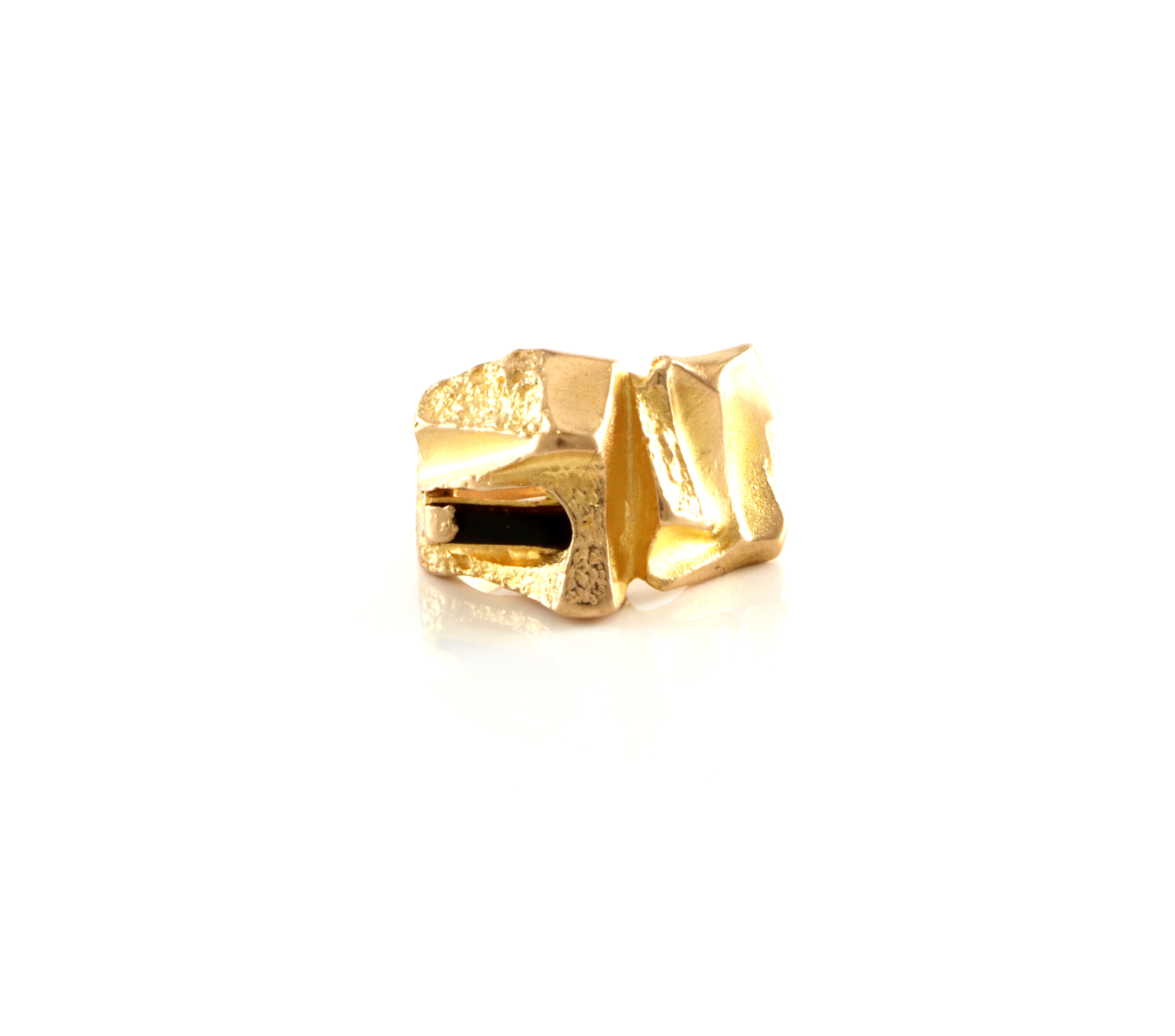 Björn Weckström for Lapponia.  "Tourmaline bridge" ring. 1978