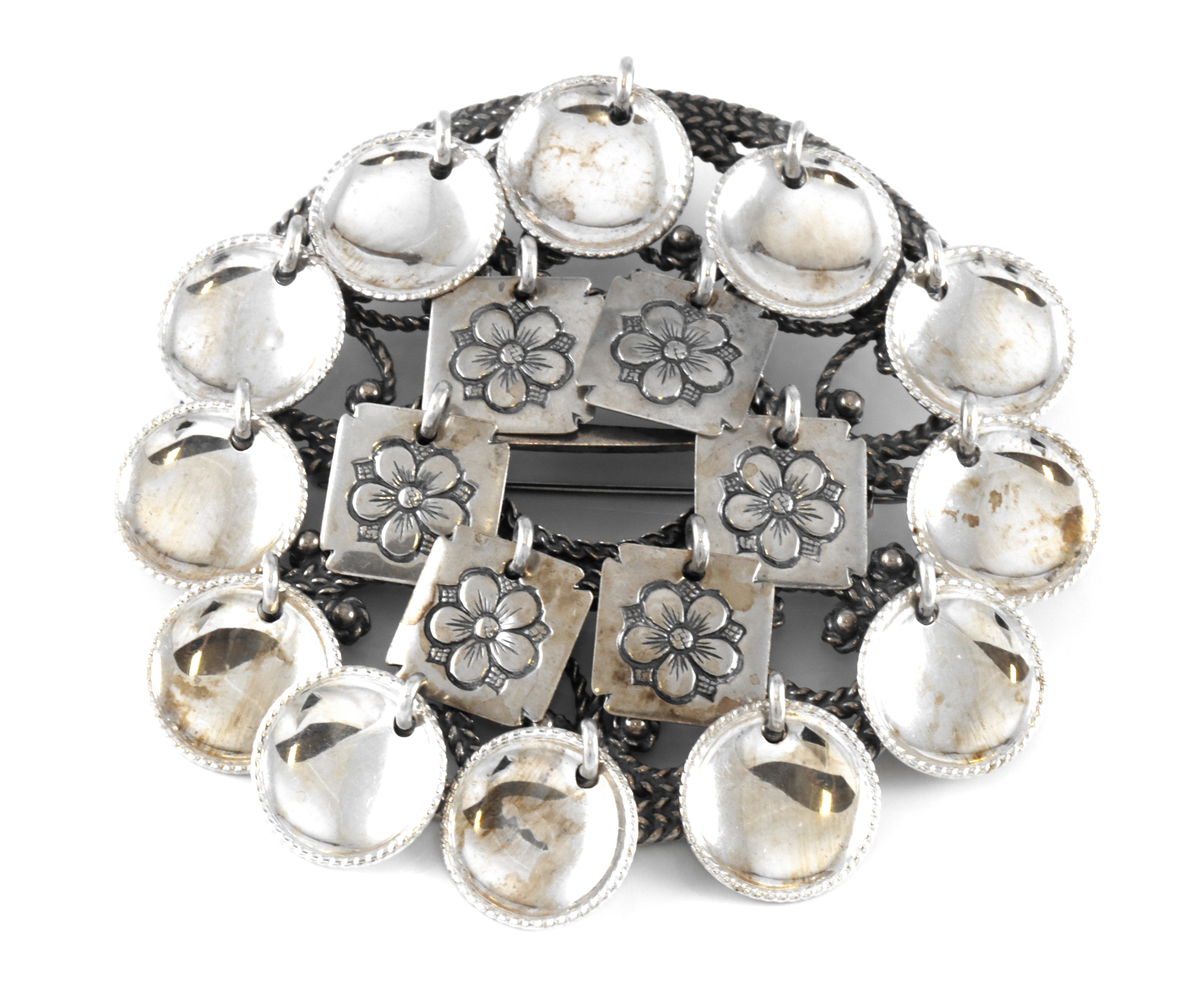 Olavsrosen. Stor sølje i 830 Sølv