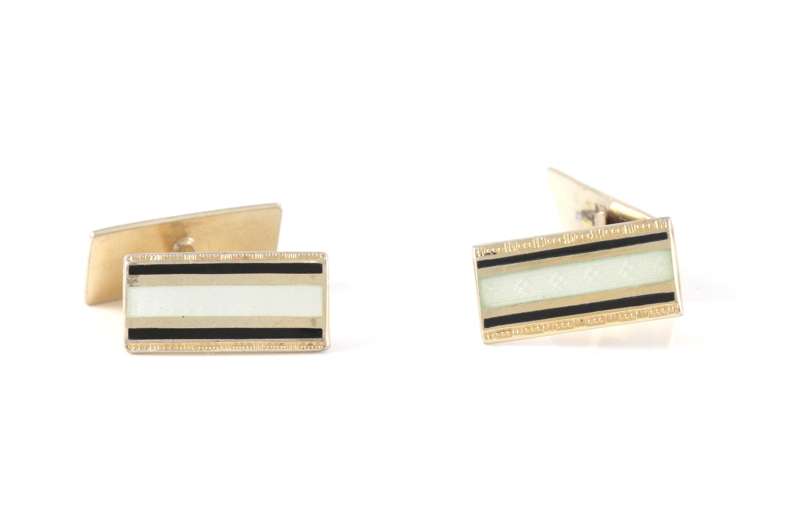 Emaljerte mansjettknapper