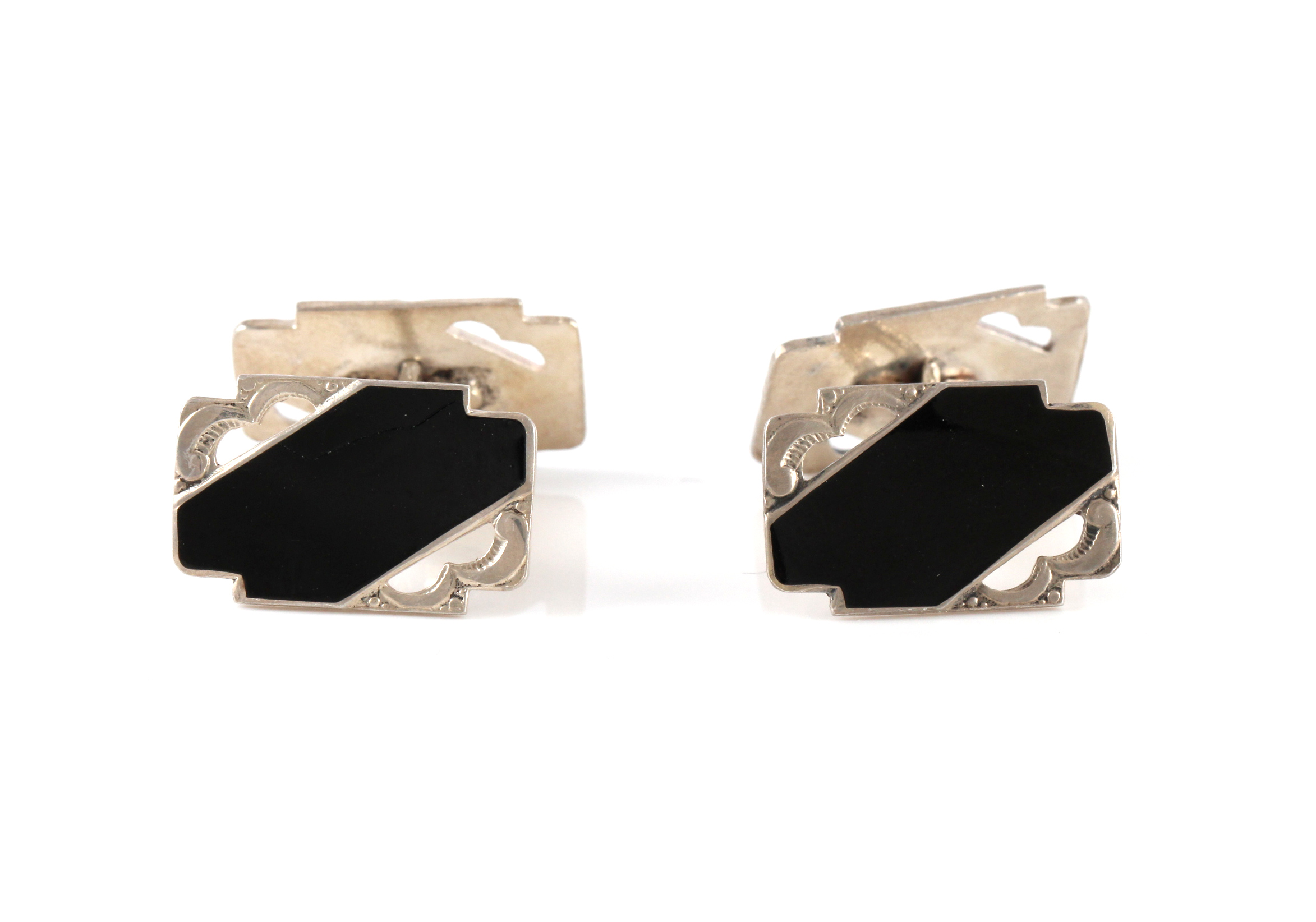 Emaljerte mansjettknapper