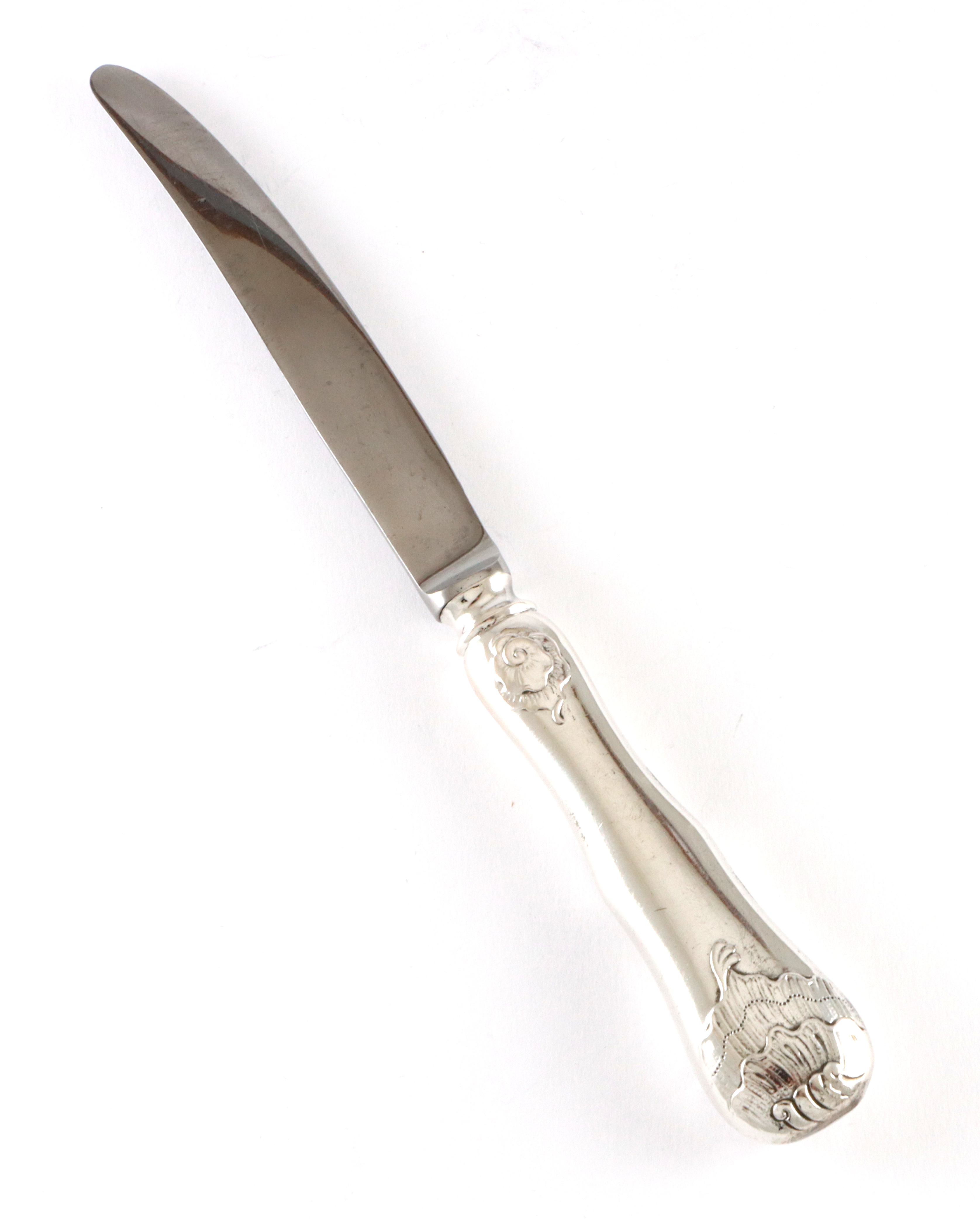 Norrøna fruktkniv i sølv på 17,7 cm